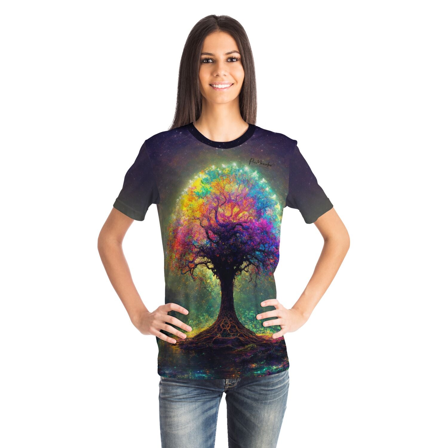 Dreamer T-Shirt - Multi Special - Colorful lightning Tree