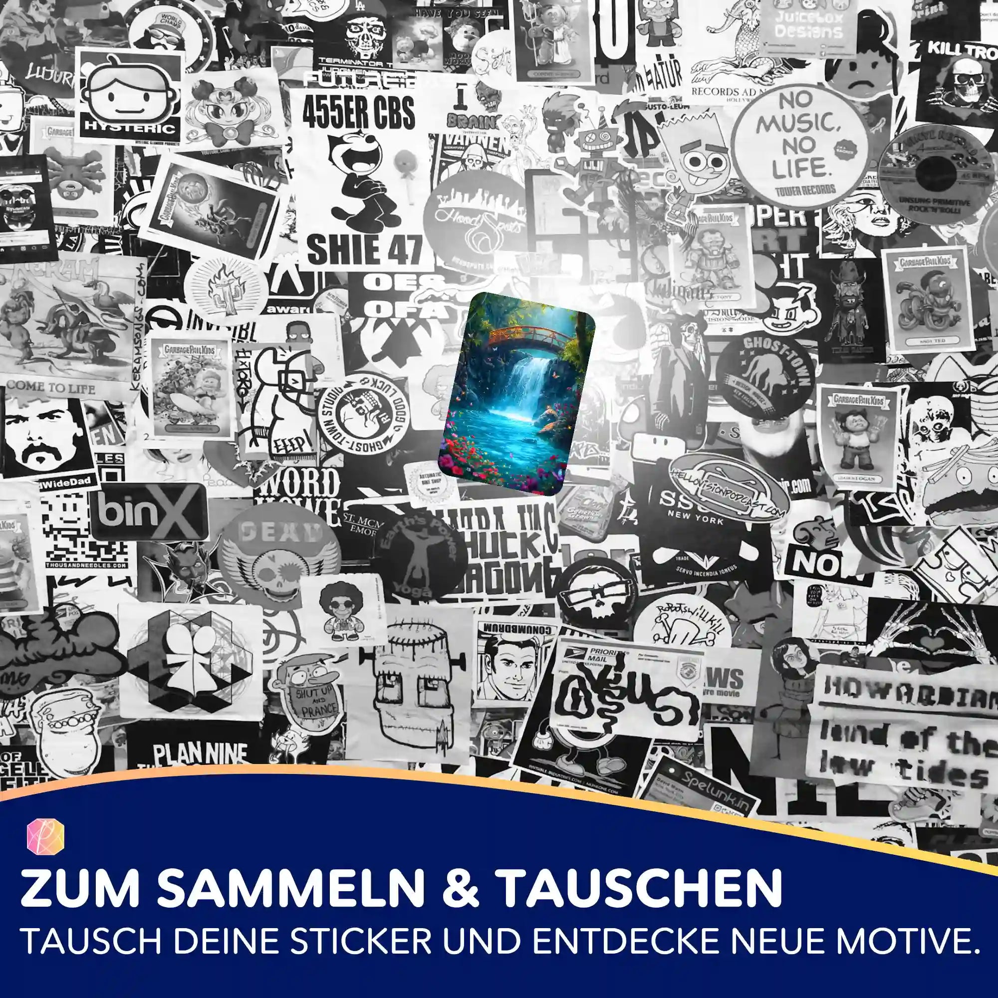 Picmondoo Sticker-Set Brücke der Träume zur Organisation von Diamond Painting Zubehör und Bastelsets