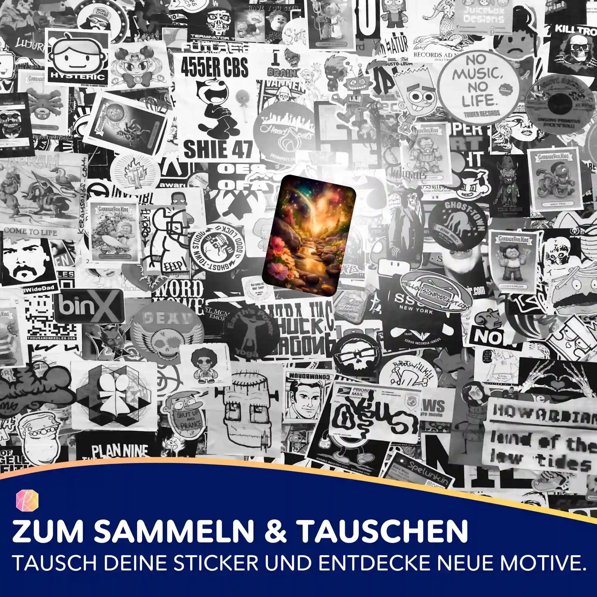 Aufkleber 5er-Set - Wo das Licht den Weg kennt