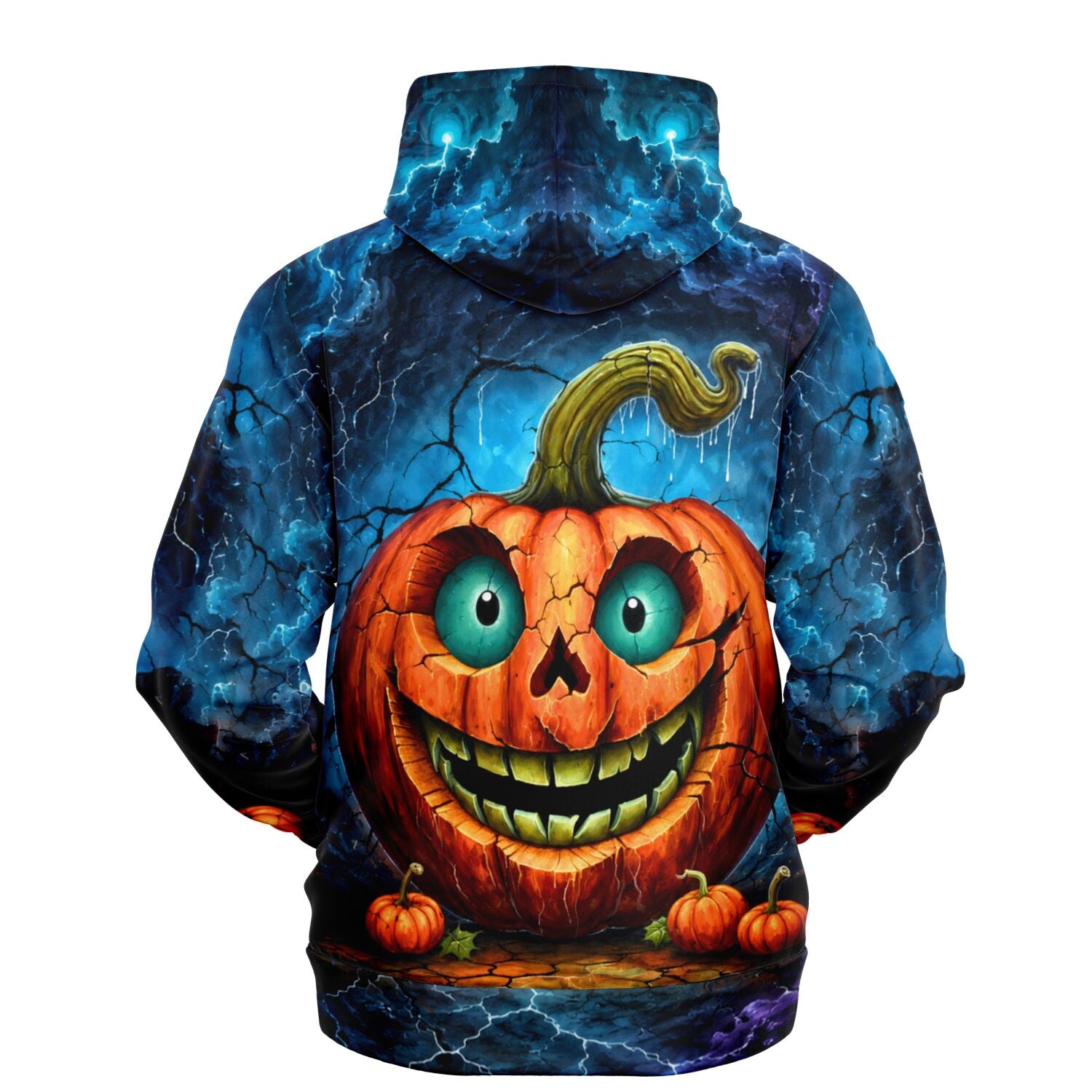 Dreamer Hoodie mit gruseligem Kürbis-Motiv, perfekt für Fans von Malen nach Zahlen und kreativen DIY-Designs