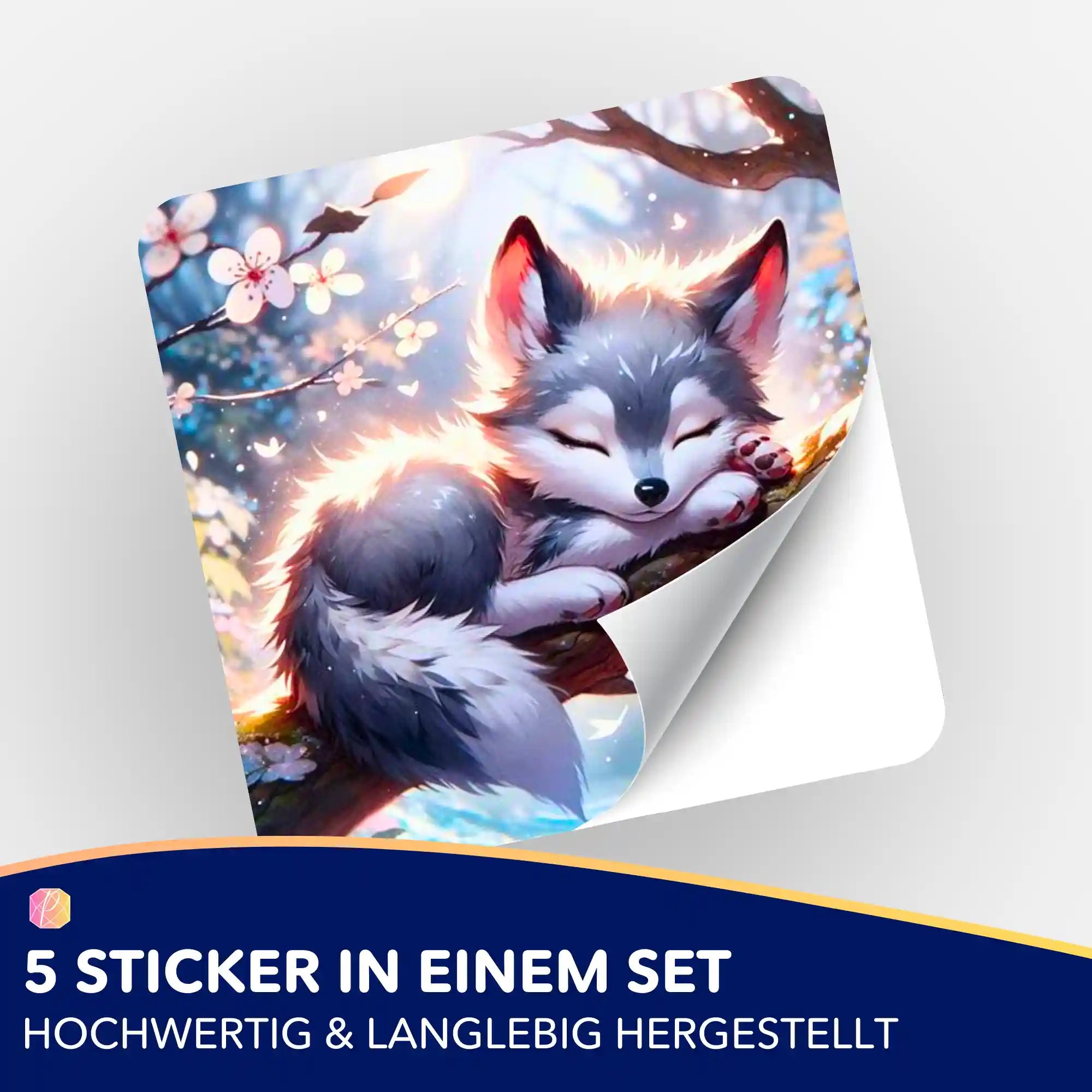 Aufkleber 5er-Set - Yukis Frühling