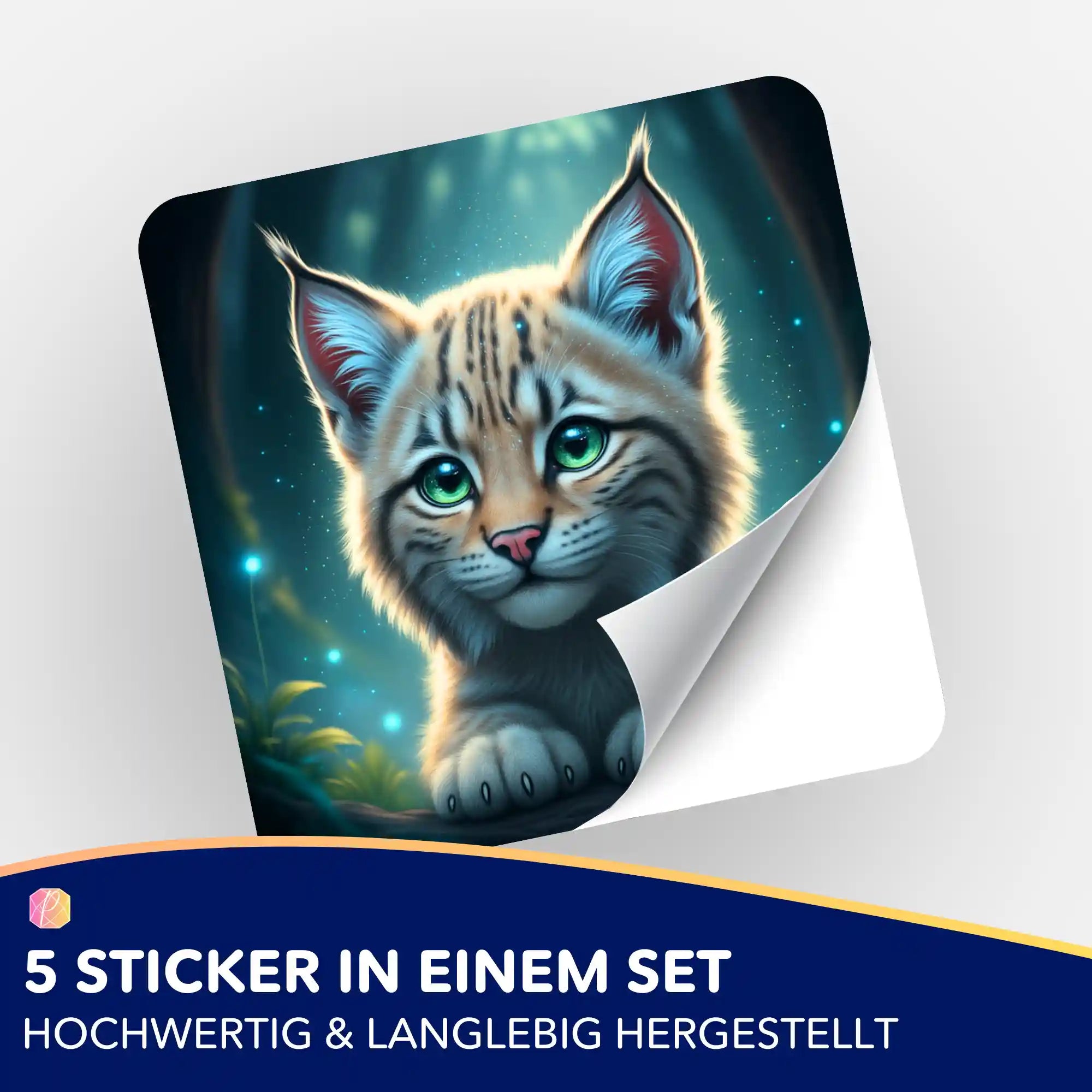 Aufkleber 5er-Set - Seele des Waldes