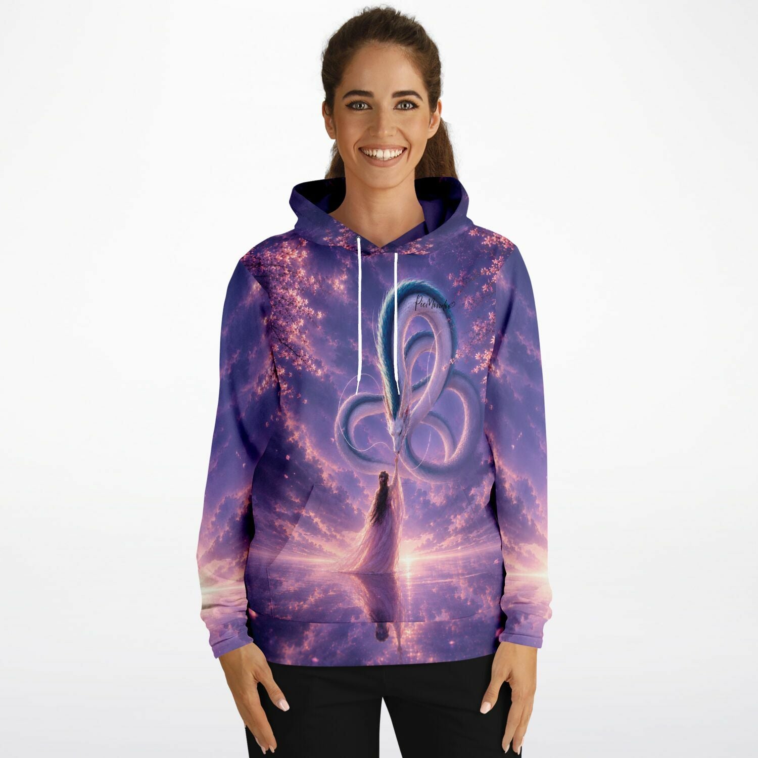 Dreamer Hoodie mit mystischem Drachen-Motiv im Stil unserer Diamond Painting und Malen nach Zahlen Kunstwerke