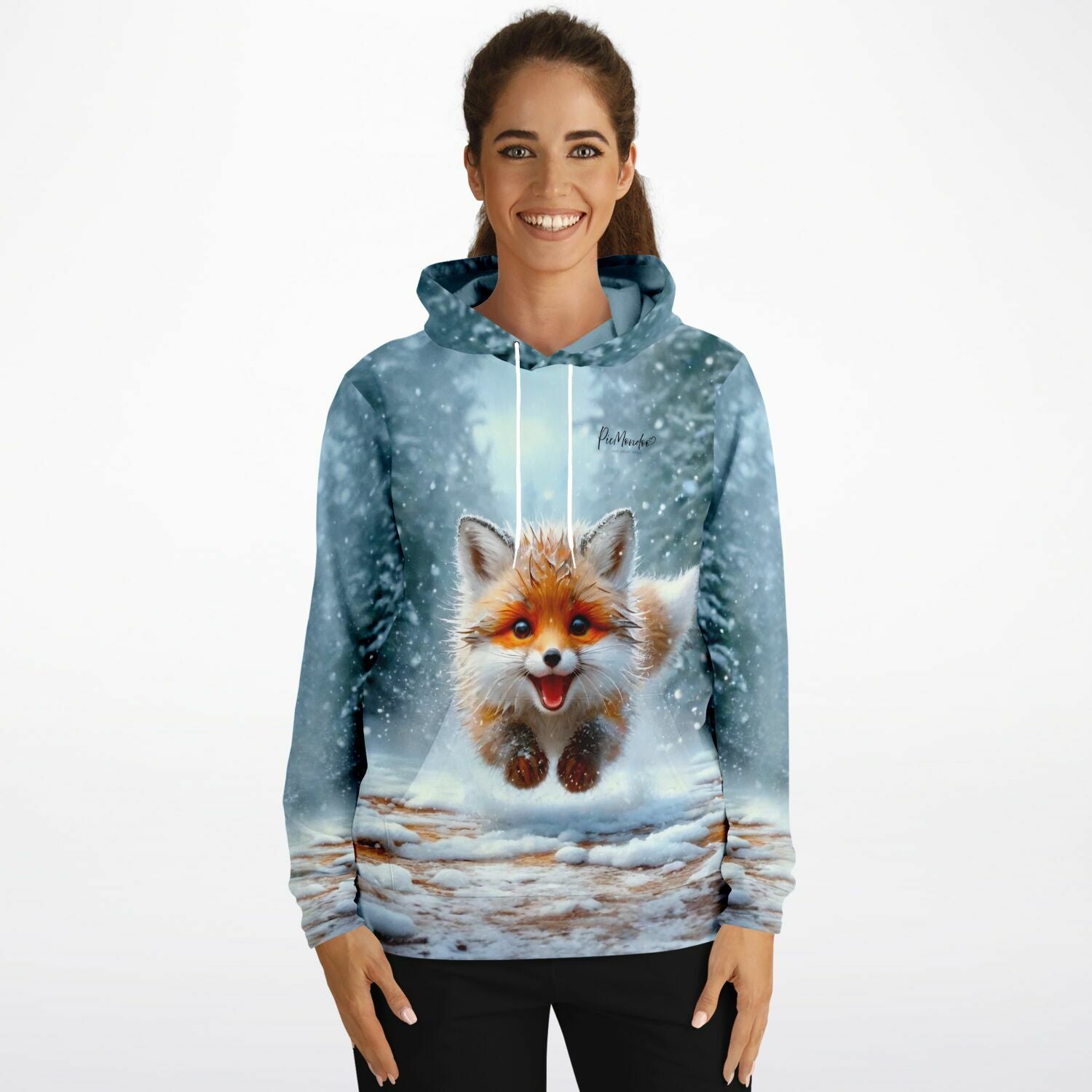 Dreamer Hoodie - Kleiner Fuchs im Winterwald