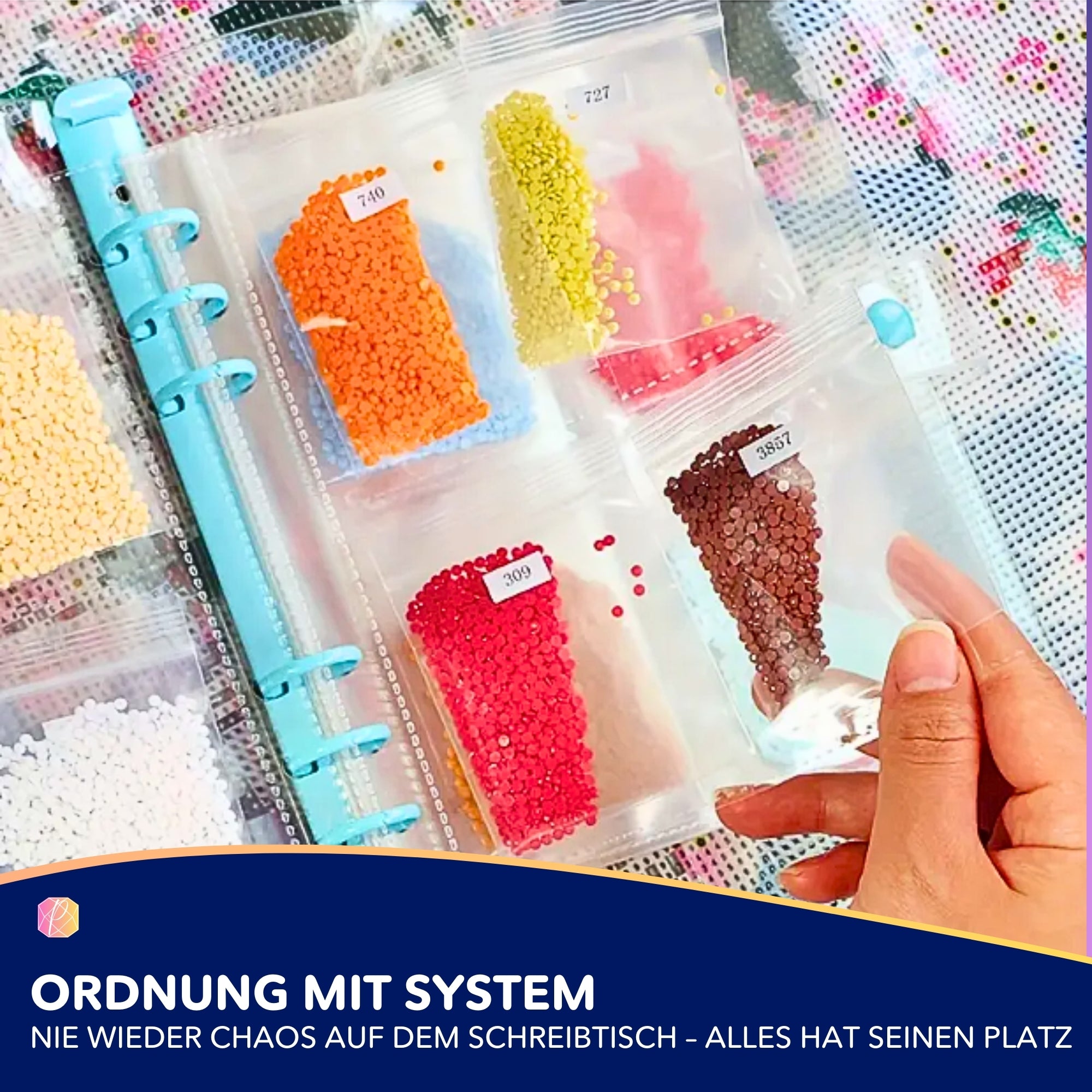 Diamond Painting Sammelmappe für Steinchen