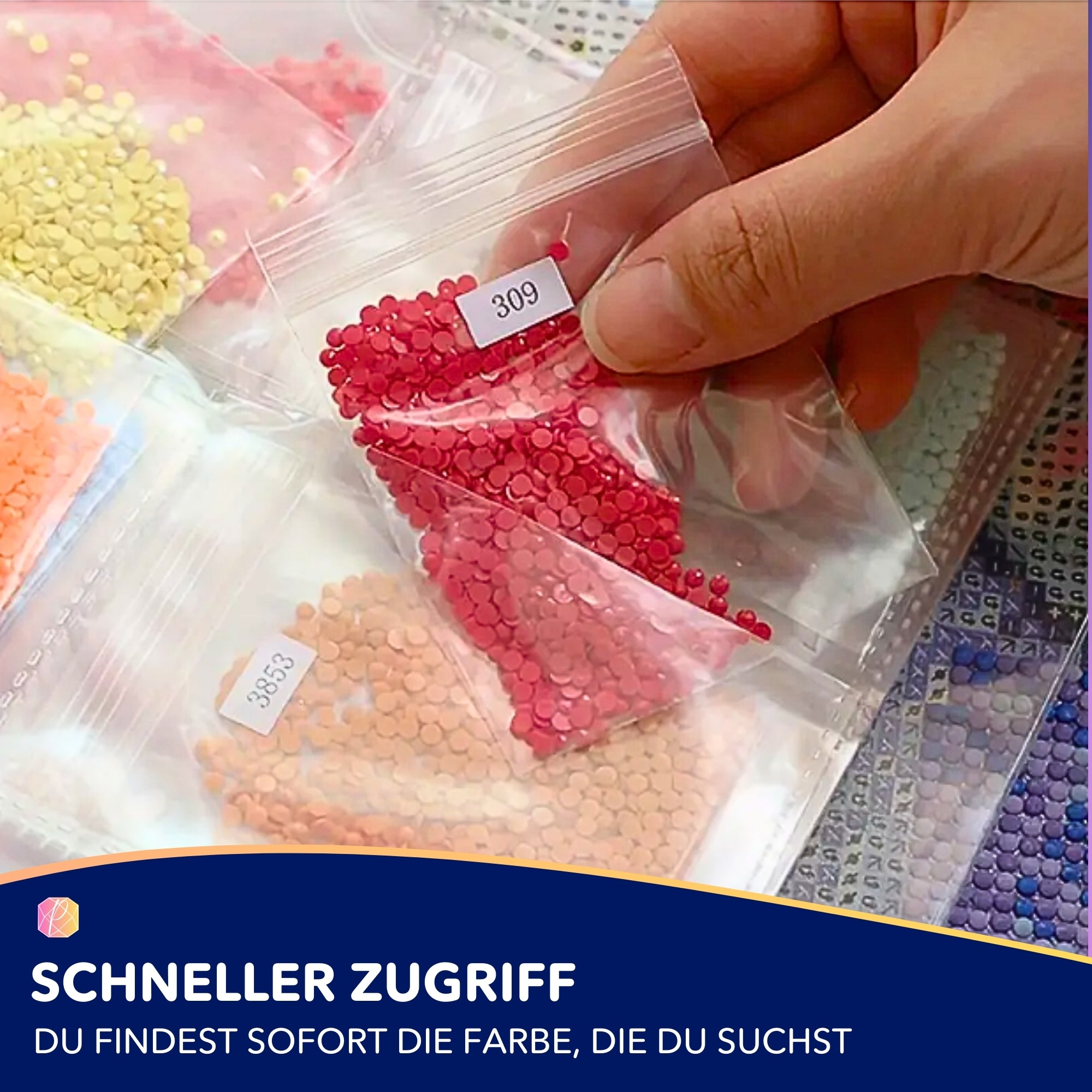 Diamond Painting Sammelmappe für Steinchen