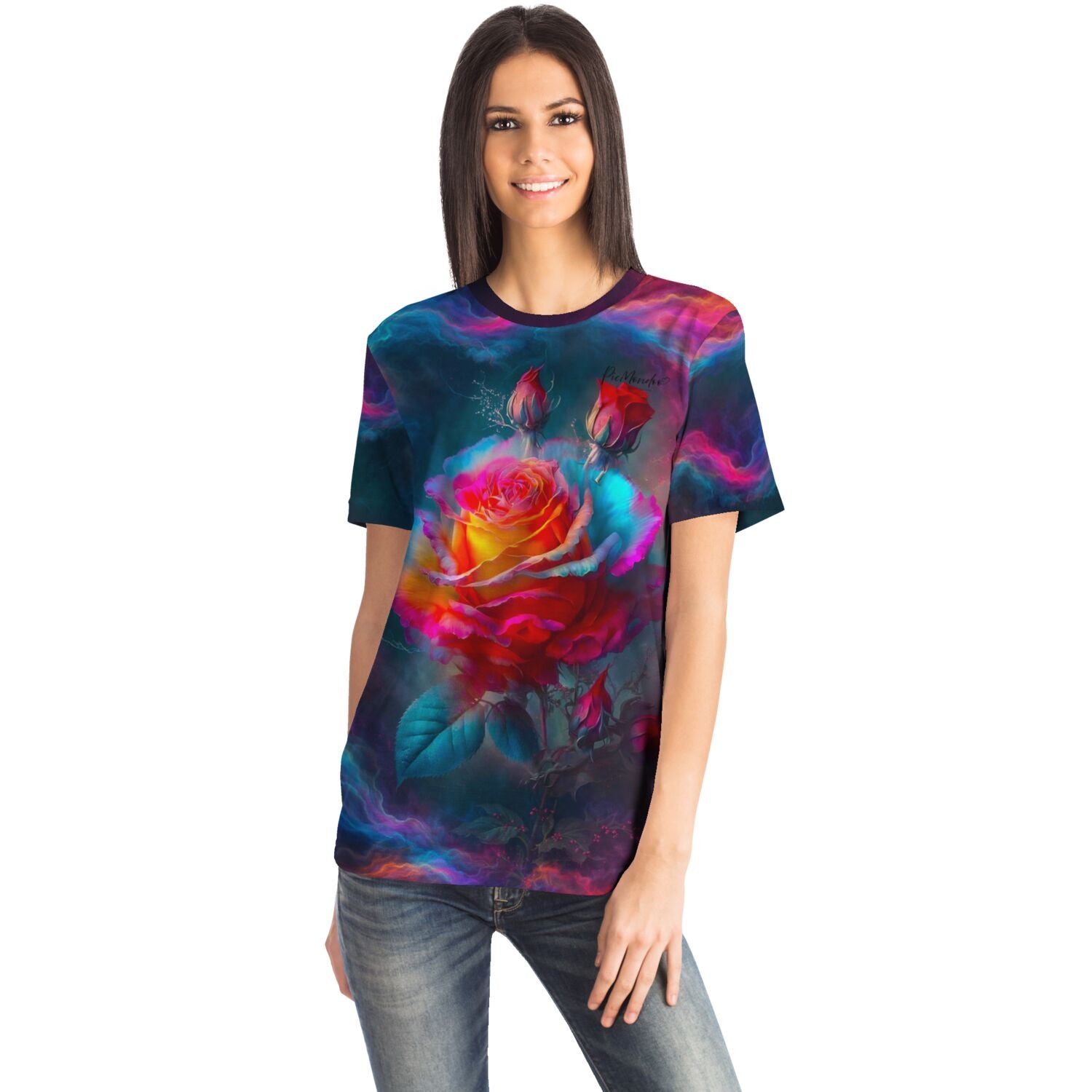 Dreamer T-Shirt - Zarte Rosenblüte