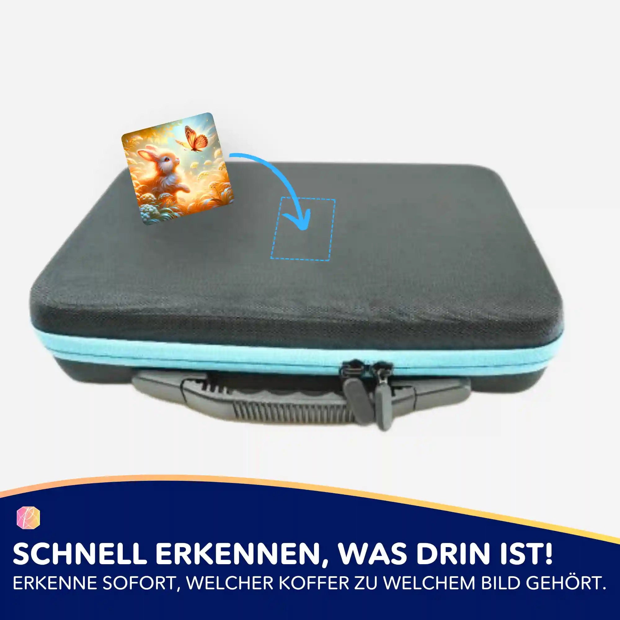 Aufkleber 5er-Set - Häschenfreunde