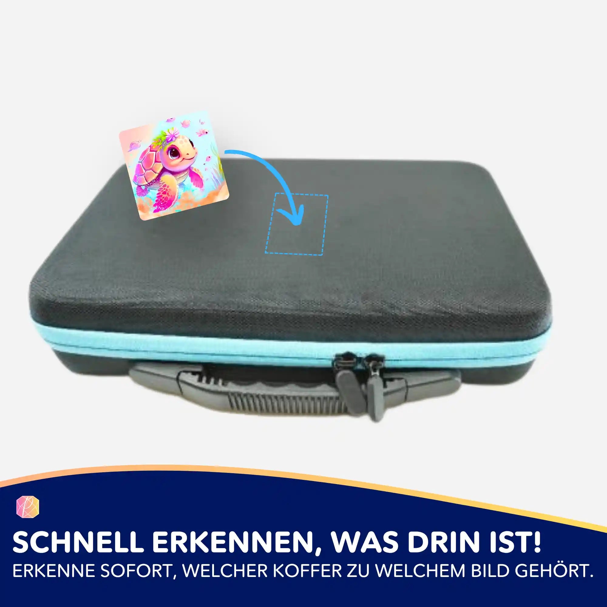 Aufkleber 5er-Set - Schildkrötenmädchen Trudi