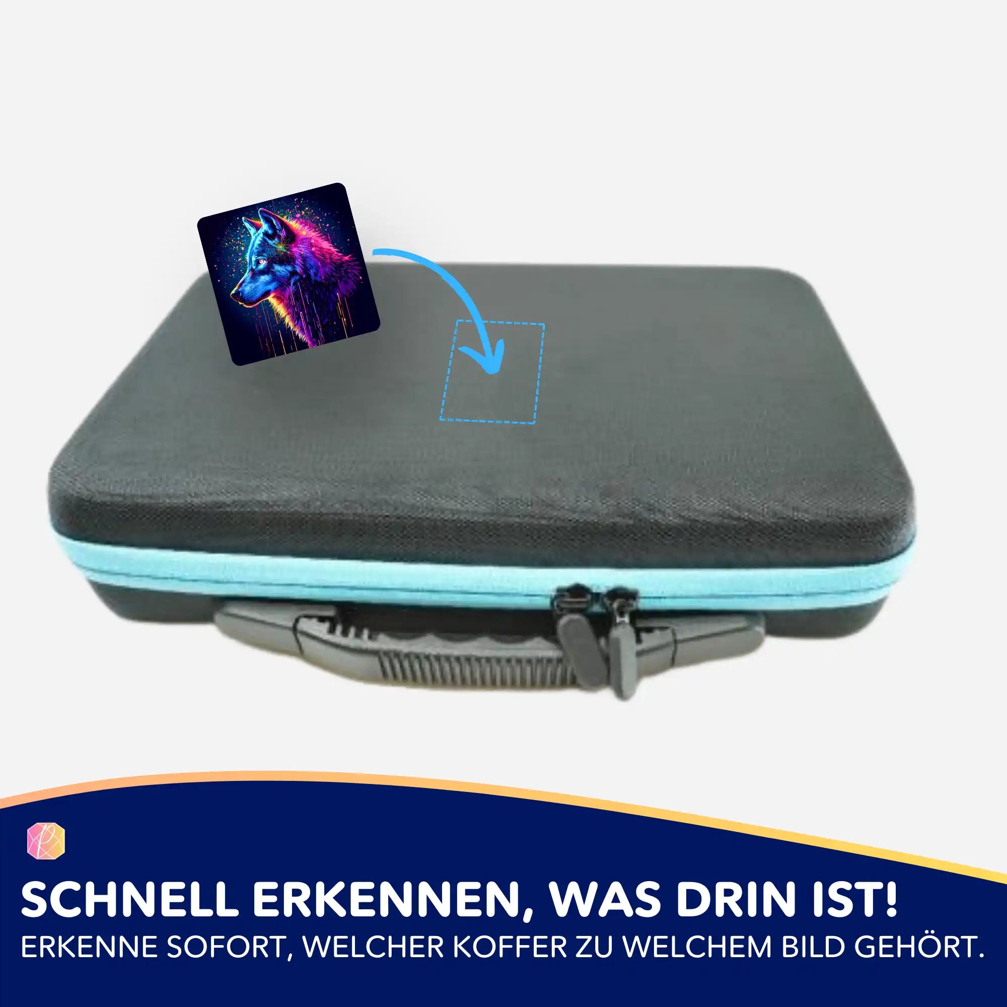 Aufkleber 5er-Set - Krafttier Wolf: Klarheit & Instinkt