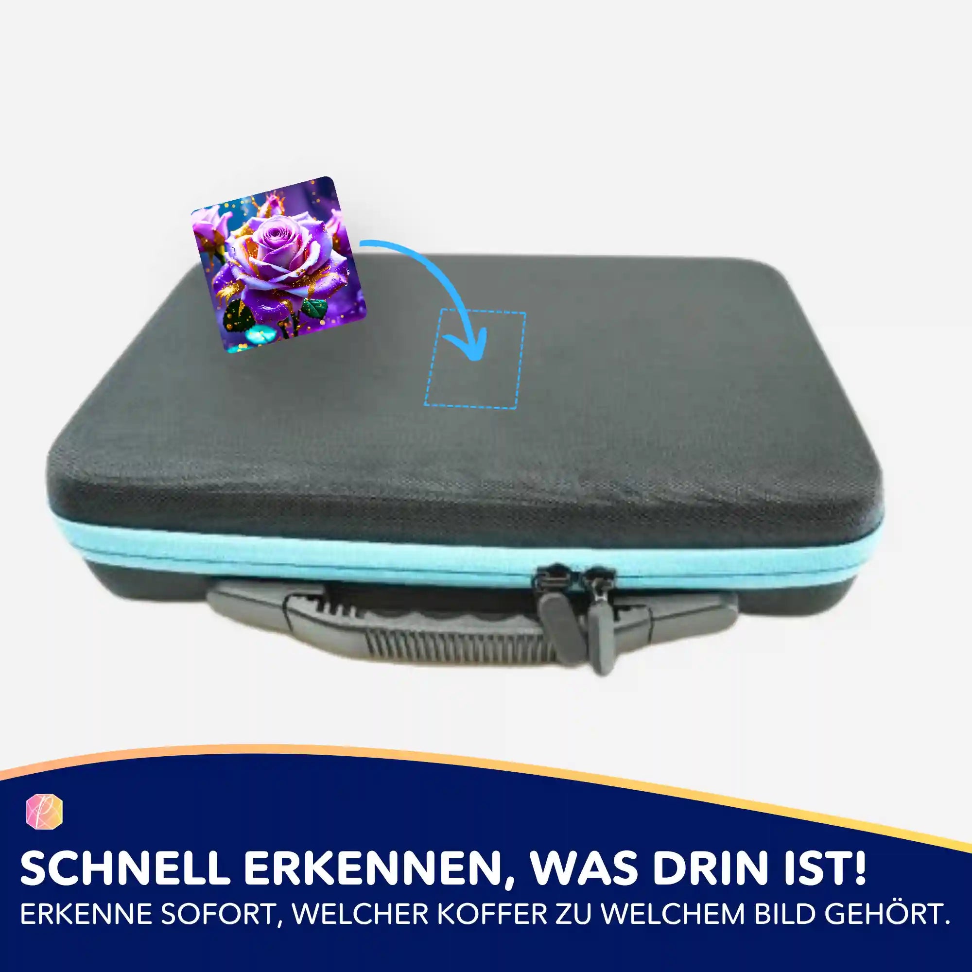 Aufkleber 5er-Set - Amethystrose