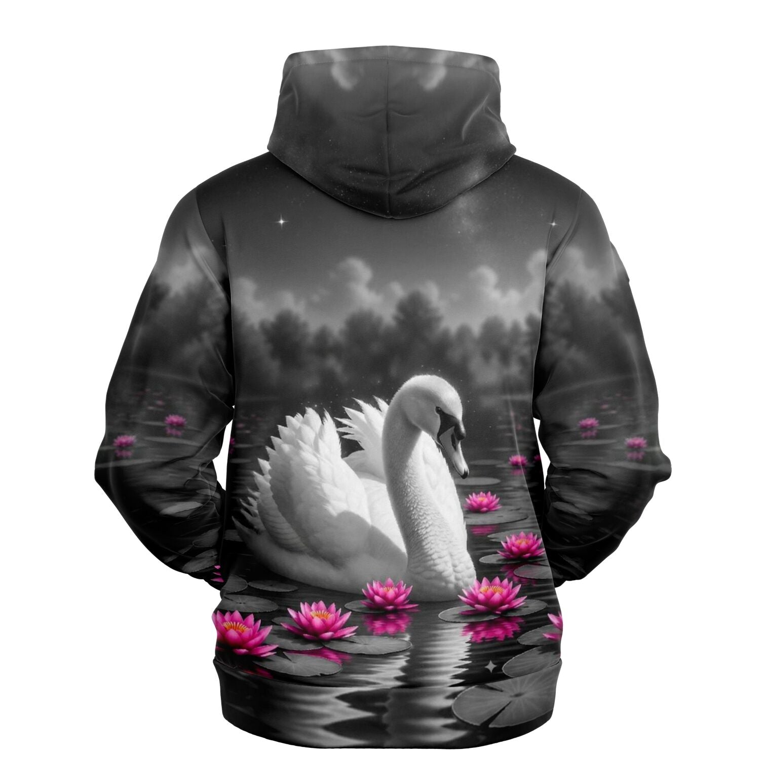 Dreamer Hoodie - Schwan im Seerosensee