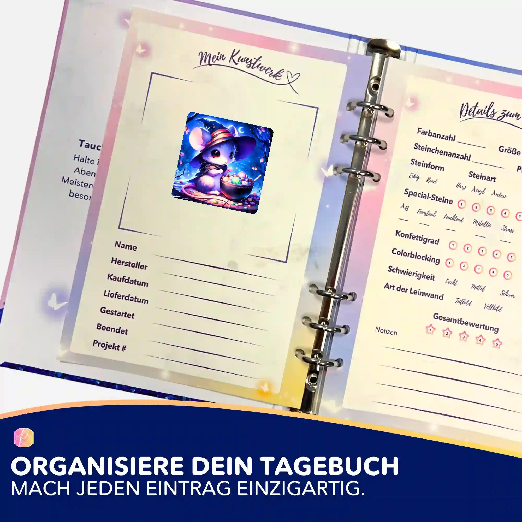 Aufkleber 5er-Set - Mondflausch
