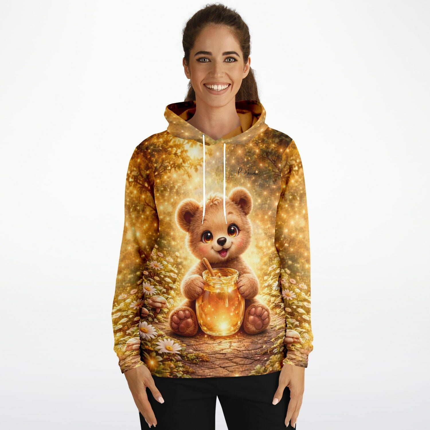 Dreamer Hoodie mit süßem Teddybär-Druck im Stil beliebter Diamond Painting und Malen nach Zahlen Motive