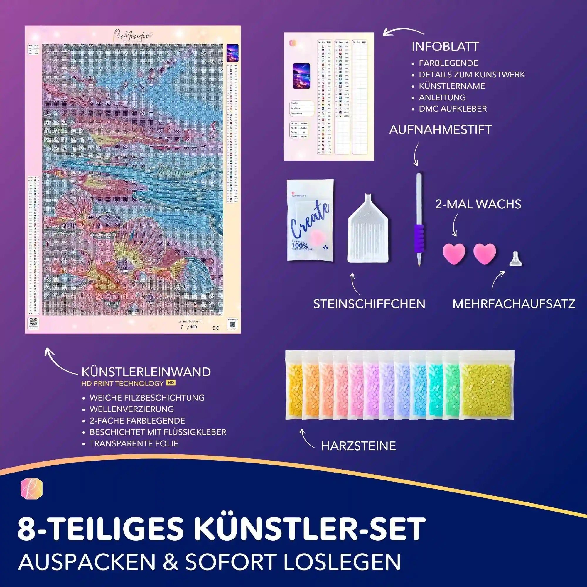 Diamond Painting - Die Wunschmuscheln "Limited Edition"
