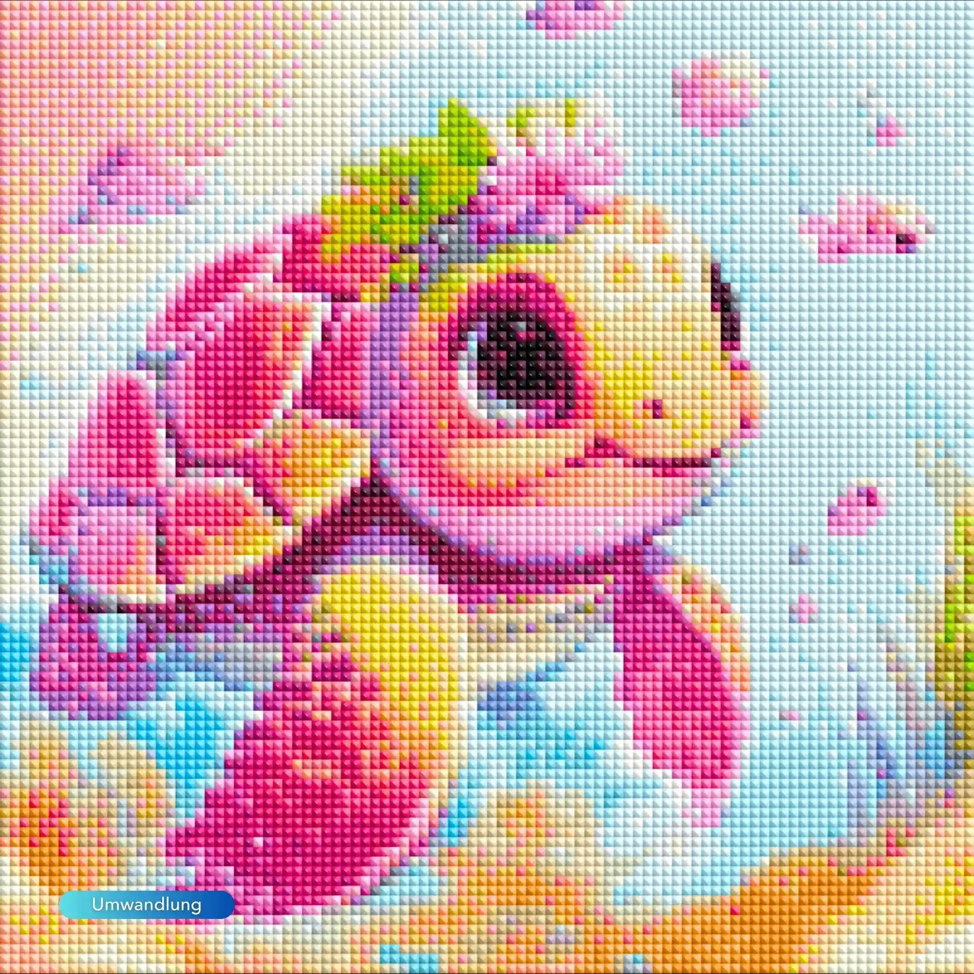 Diamond Painting - Schildkrötenmädchen Trudi