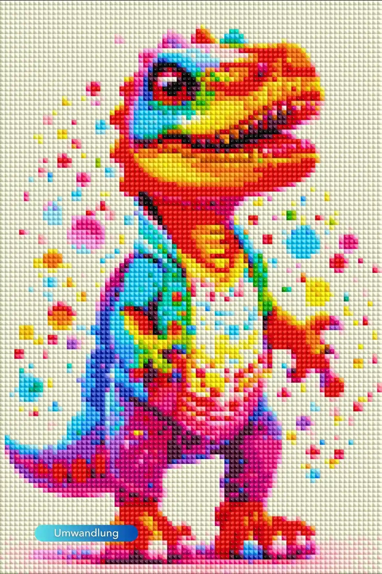 Diamond Painting Kids - Kunterbunter Dinosaurier