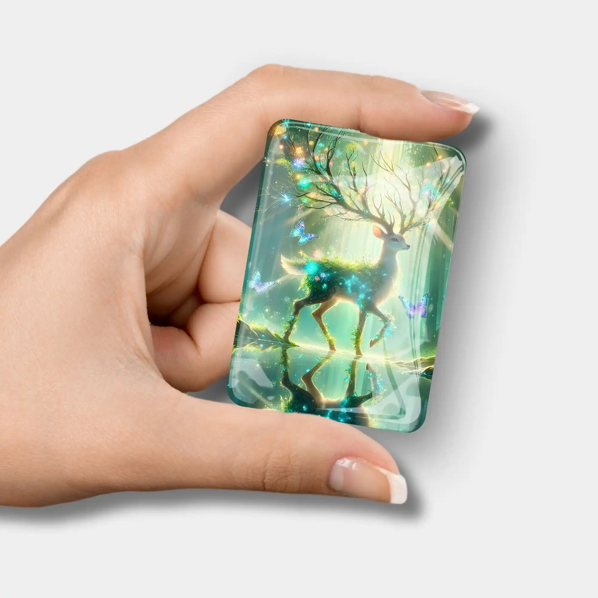 Magischer Cover Minder mit Hirsch-Motiv für Diamond Painting, perfektes Zubehör zur Fixierung der Leinwand.