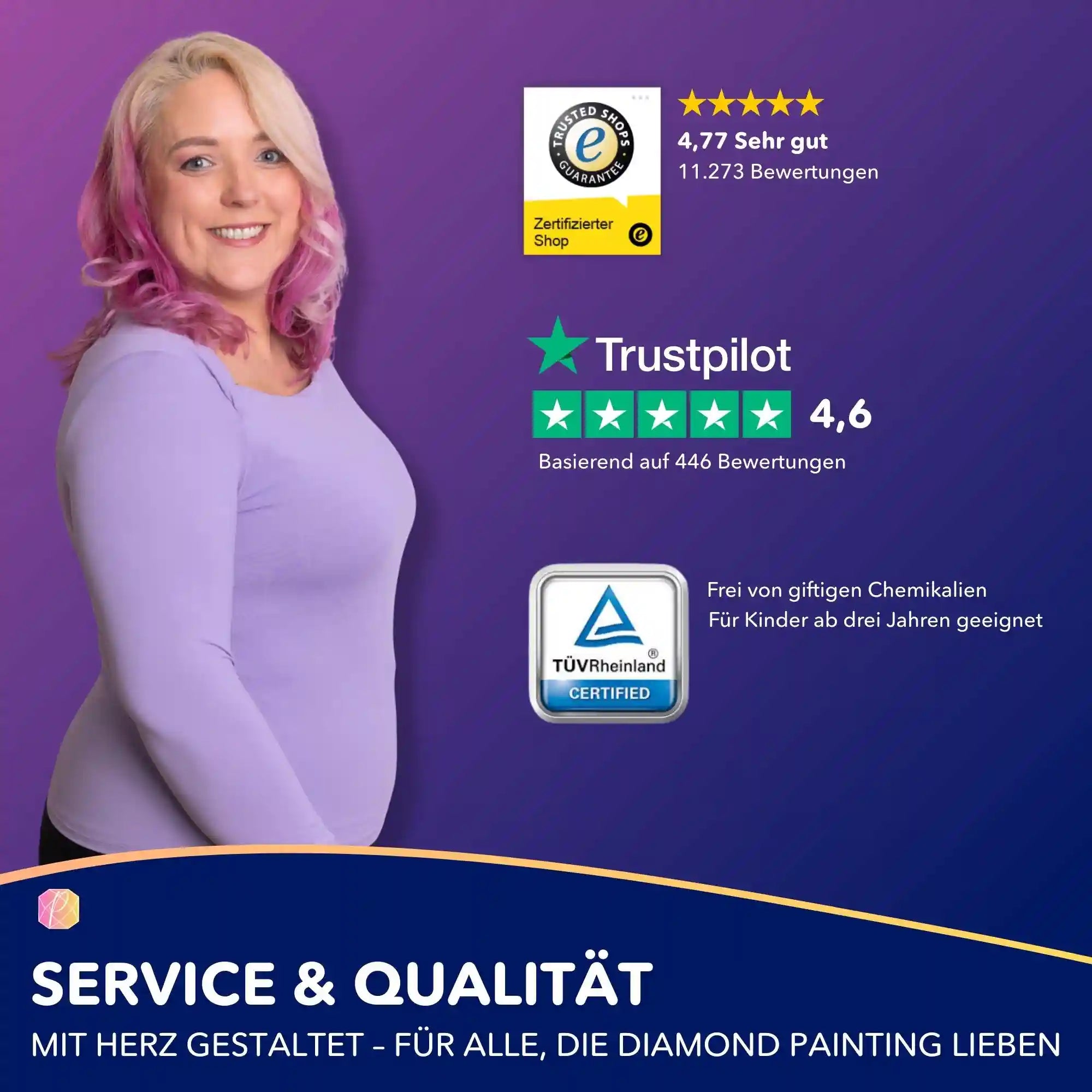 Picmondoo Service & Qualität: TÜV-zertifizierte Diamond Painting Sets und Malen nach Zahlen für begeisterte Bastler