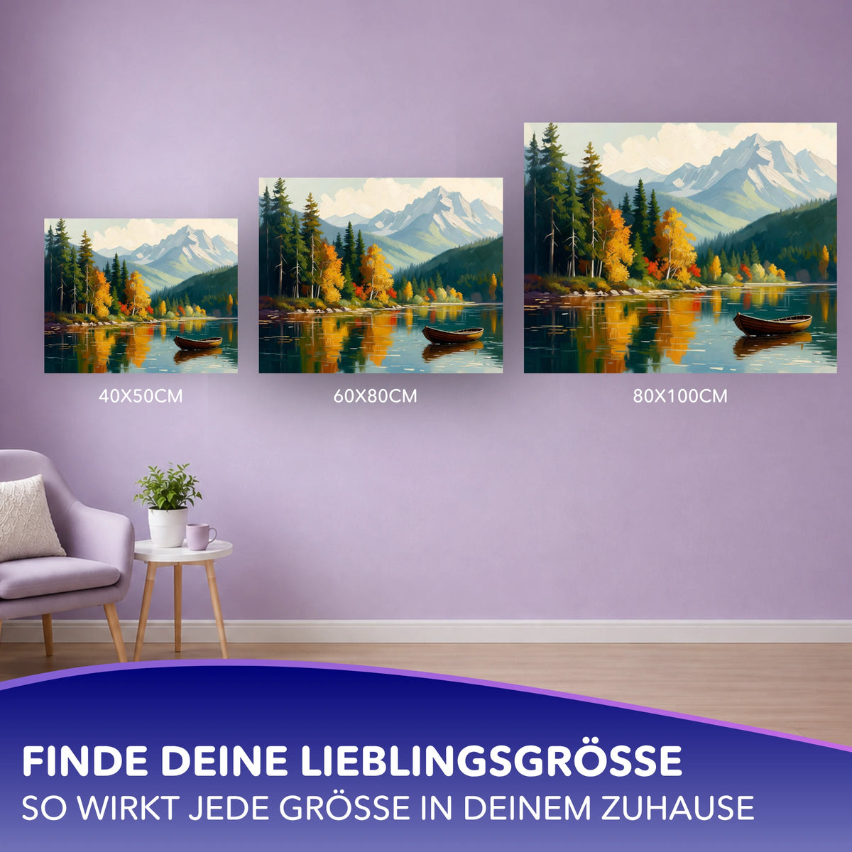 Malen nach Zahlen - Goldene Ufer