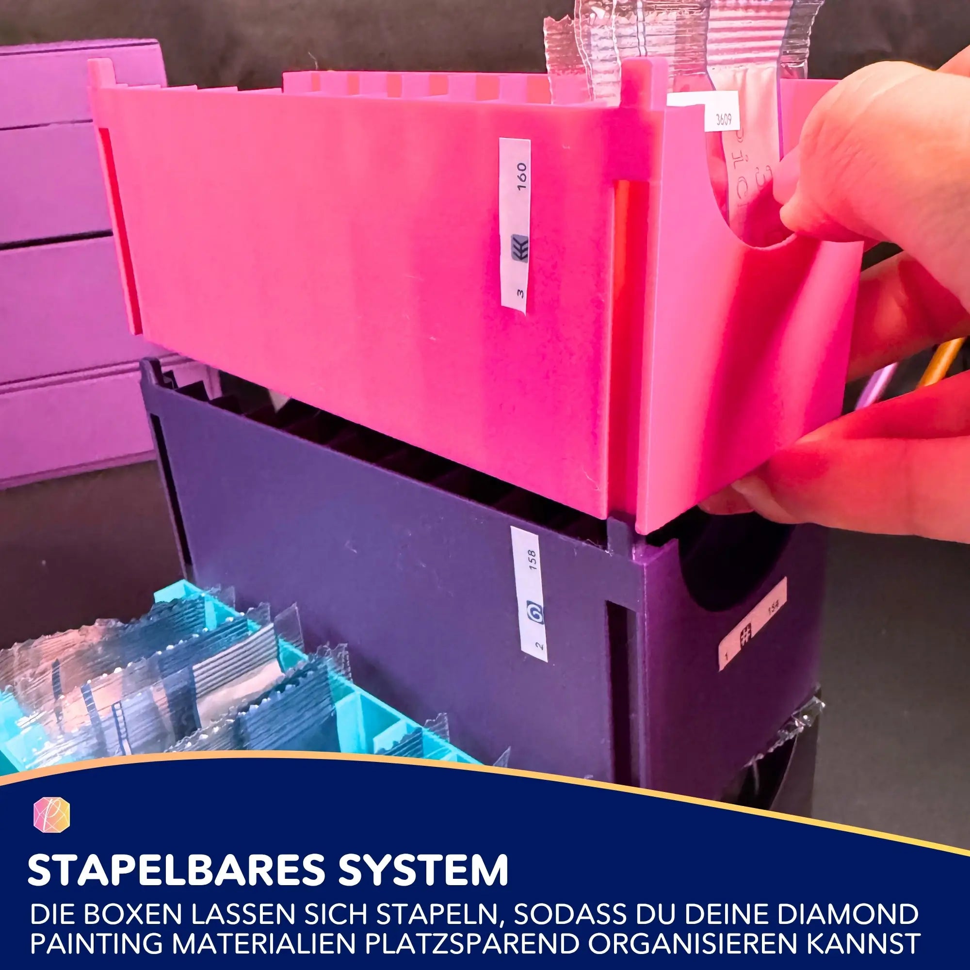 3D Aufbewahrung Zipptütenbox