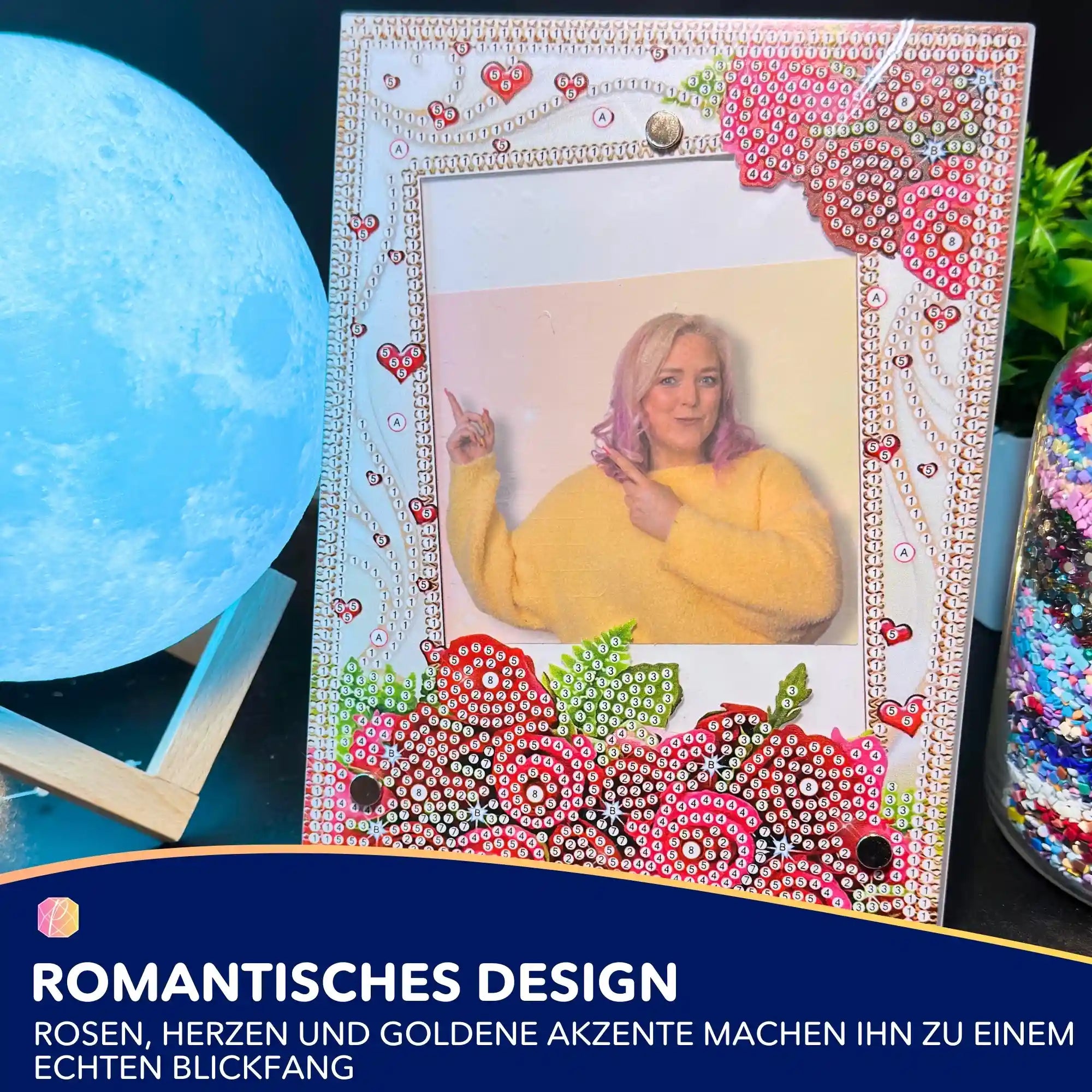 Diamond Painting Bilderrahmen "Love"
