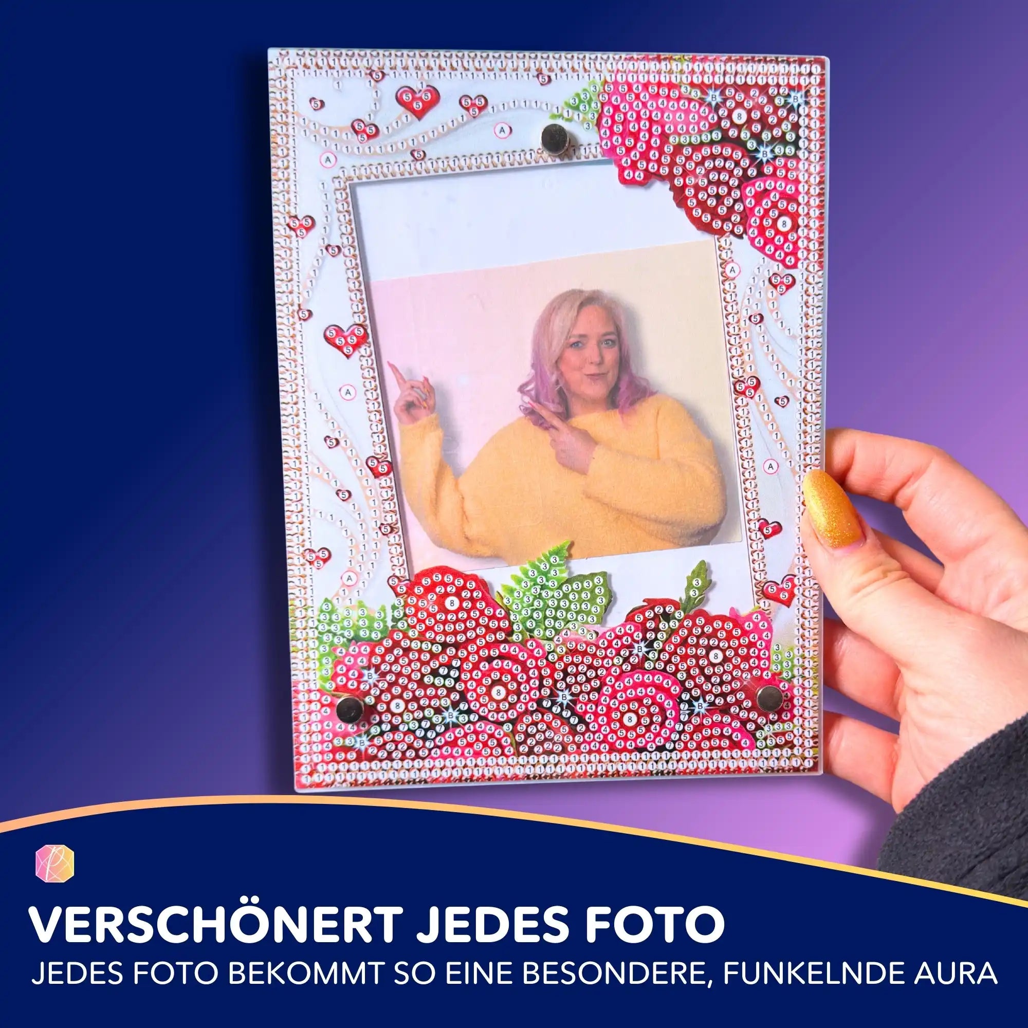 Diamond Painting Bilderrahmen "Love"