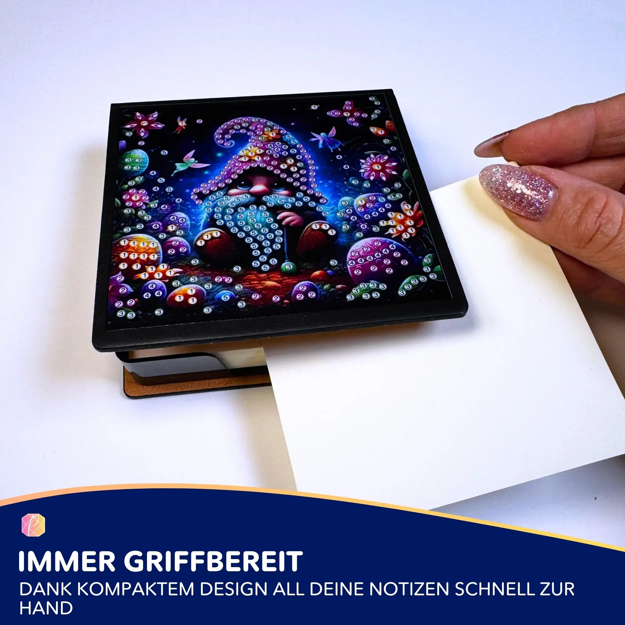 Diamond Painting Notizzettel - Osterzwerg