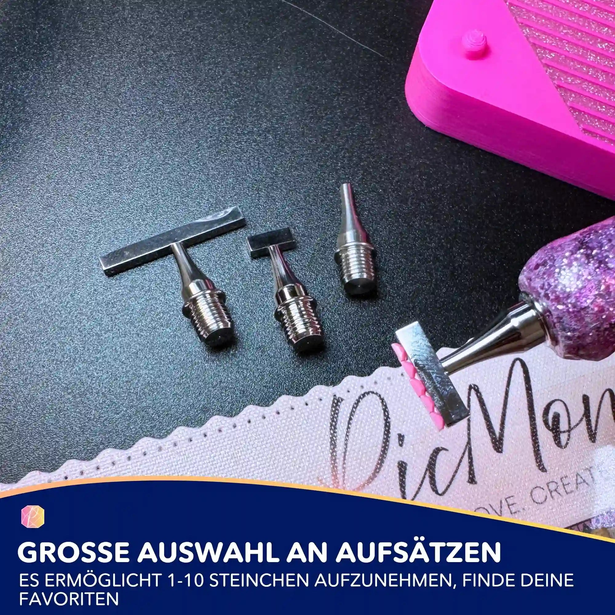 Diamond Painting - 10-teiliges drehbares Aufsatz Set