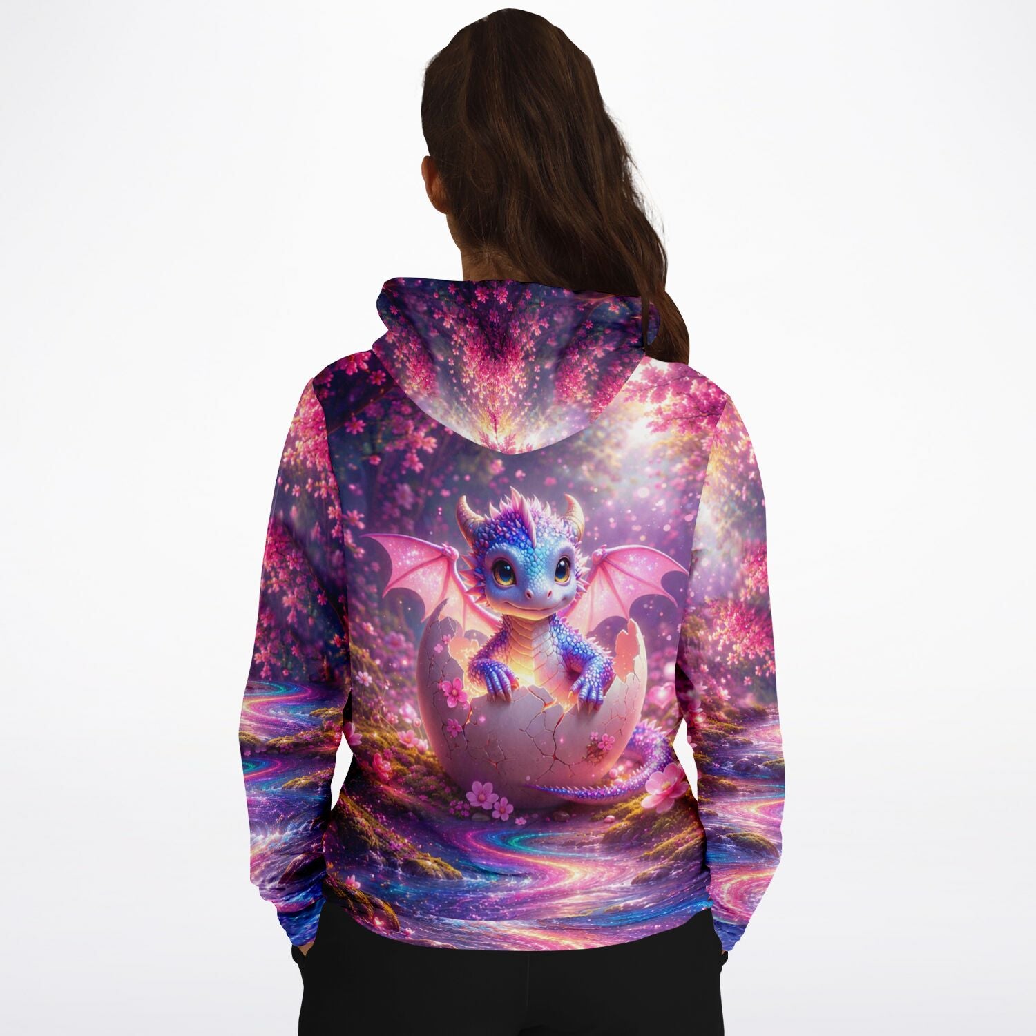 Dreamer Hoodie von Picmondoo mit niedlichem Drachen-Motiv, perfekt für Fans von Diamond Painting und Malen nach Zahlen