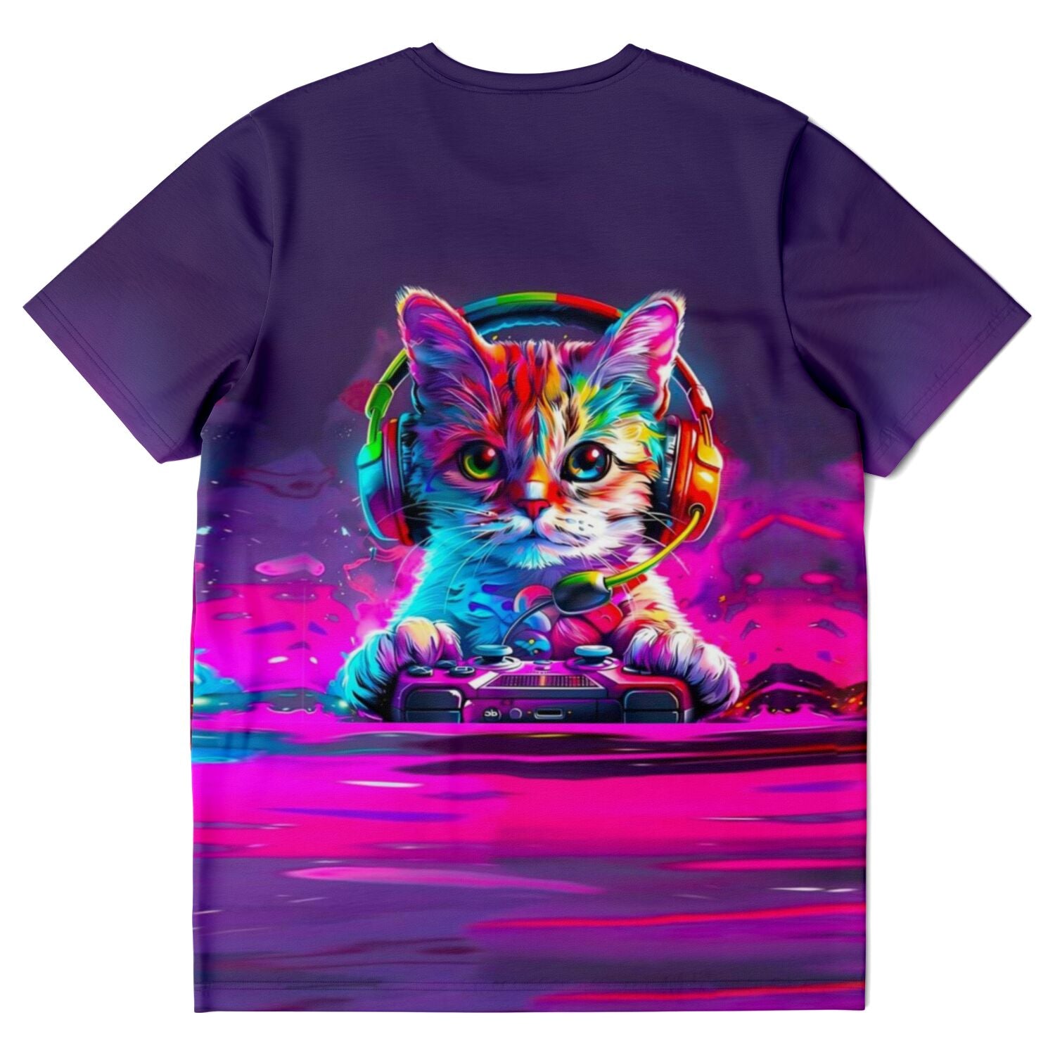 Dreamer T-Shirt - Colorful gaming Cat