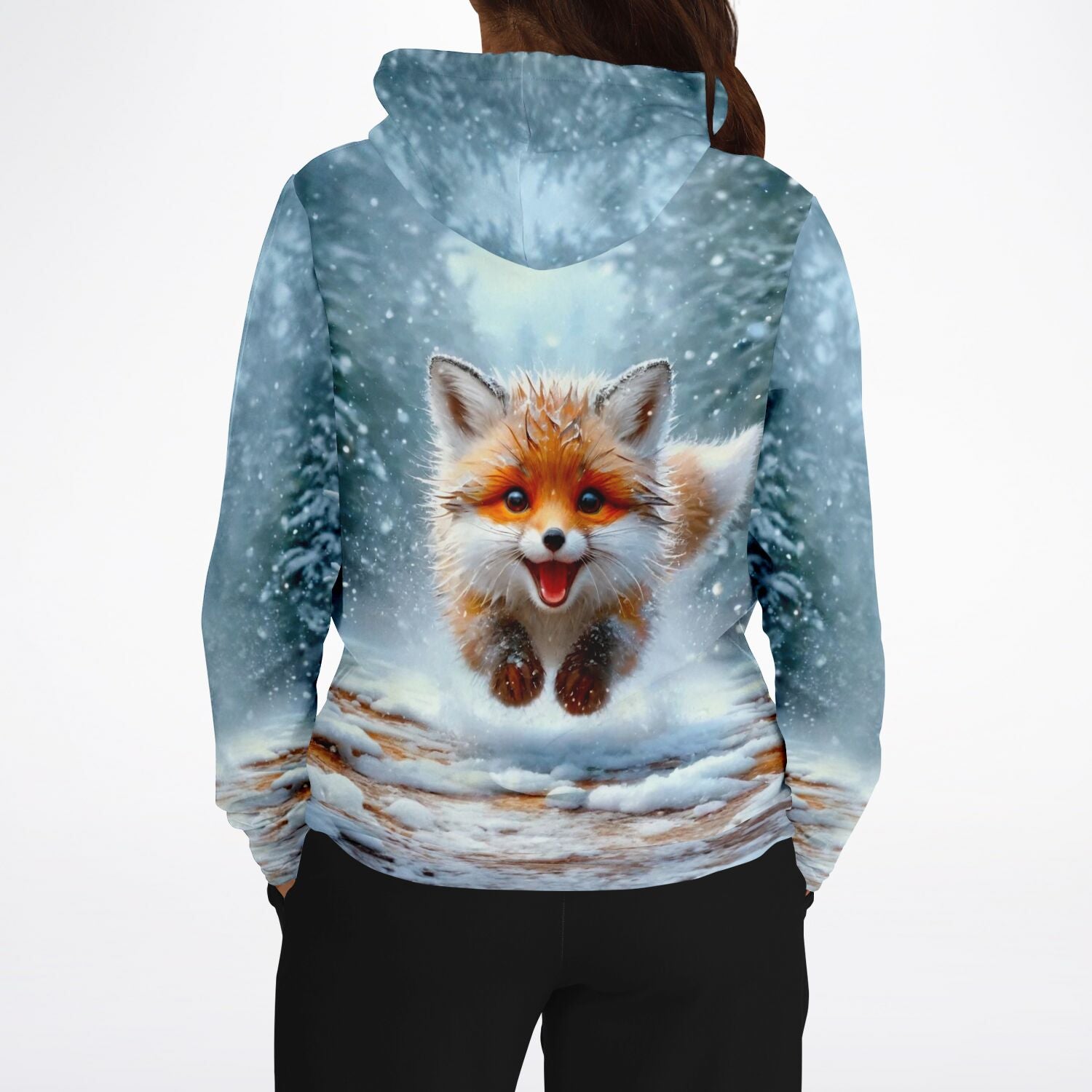 Dreamer Hoodie - Kleiner Fuchs im Winterwald