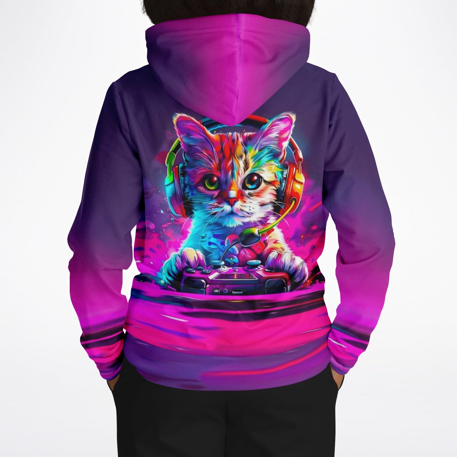 Dreamer Hoodie - Colorful gaming Cat