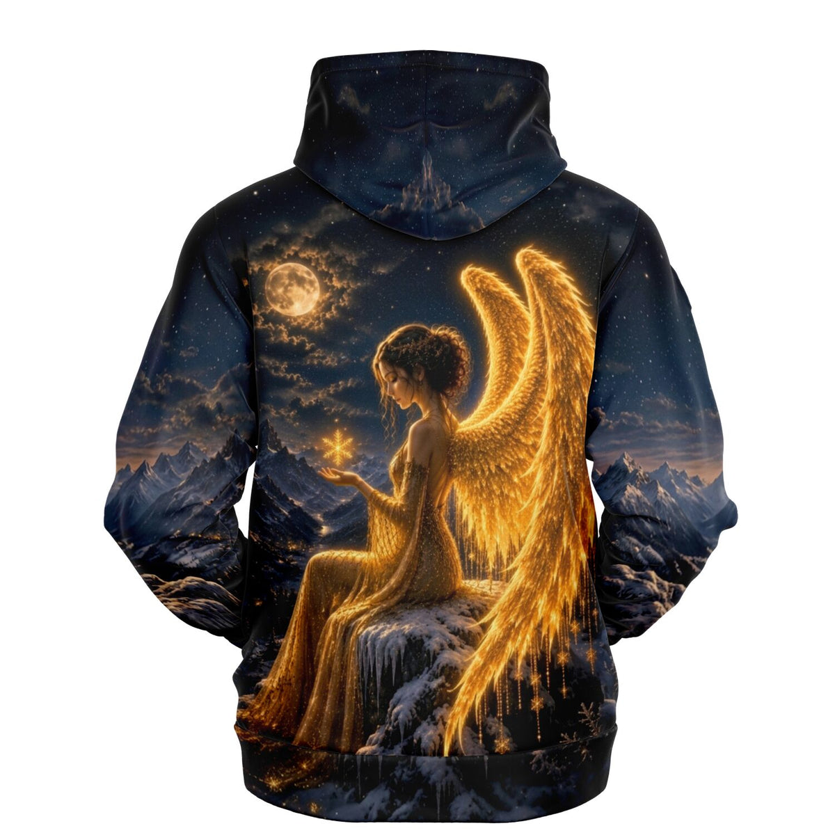 Dreamer Hoodie mit Engel-Motiv, perfekt für Fans von Diamond Painting und Malen nach Zahlen Kunstwerken