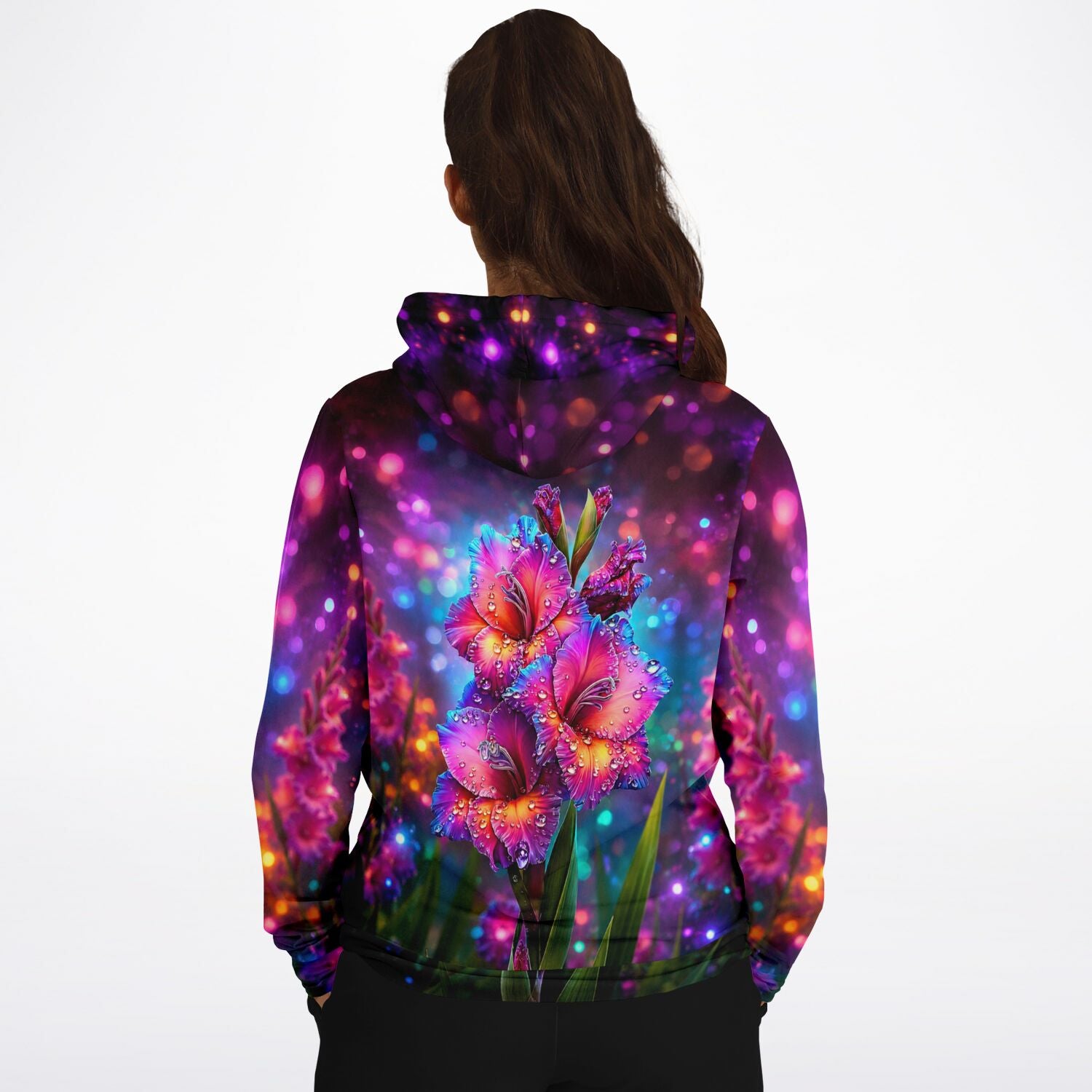 Dreamer Hoodie Morgentau mit farbenfrohem Blumen-Print im Stil unserer Diamond Painting und Malen nach Zahlen Motive