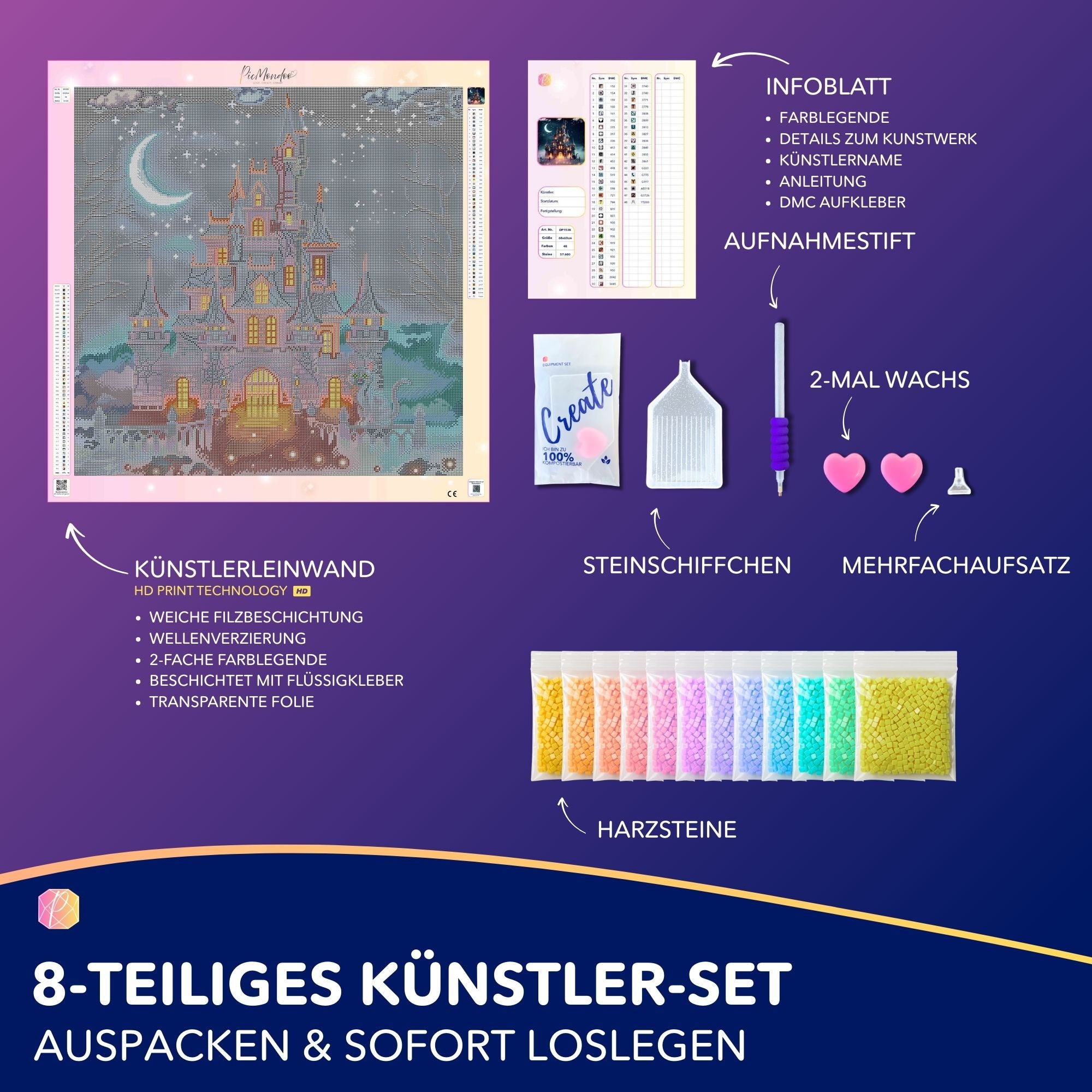 Diamond Painting - Nachtschloss