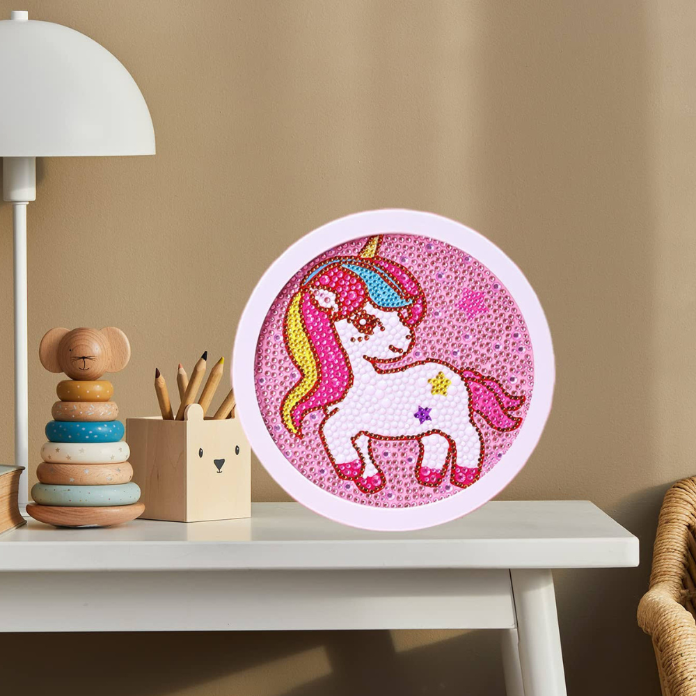Diamond Painting Kids - Rund mit Rahmen