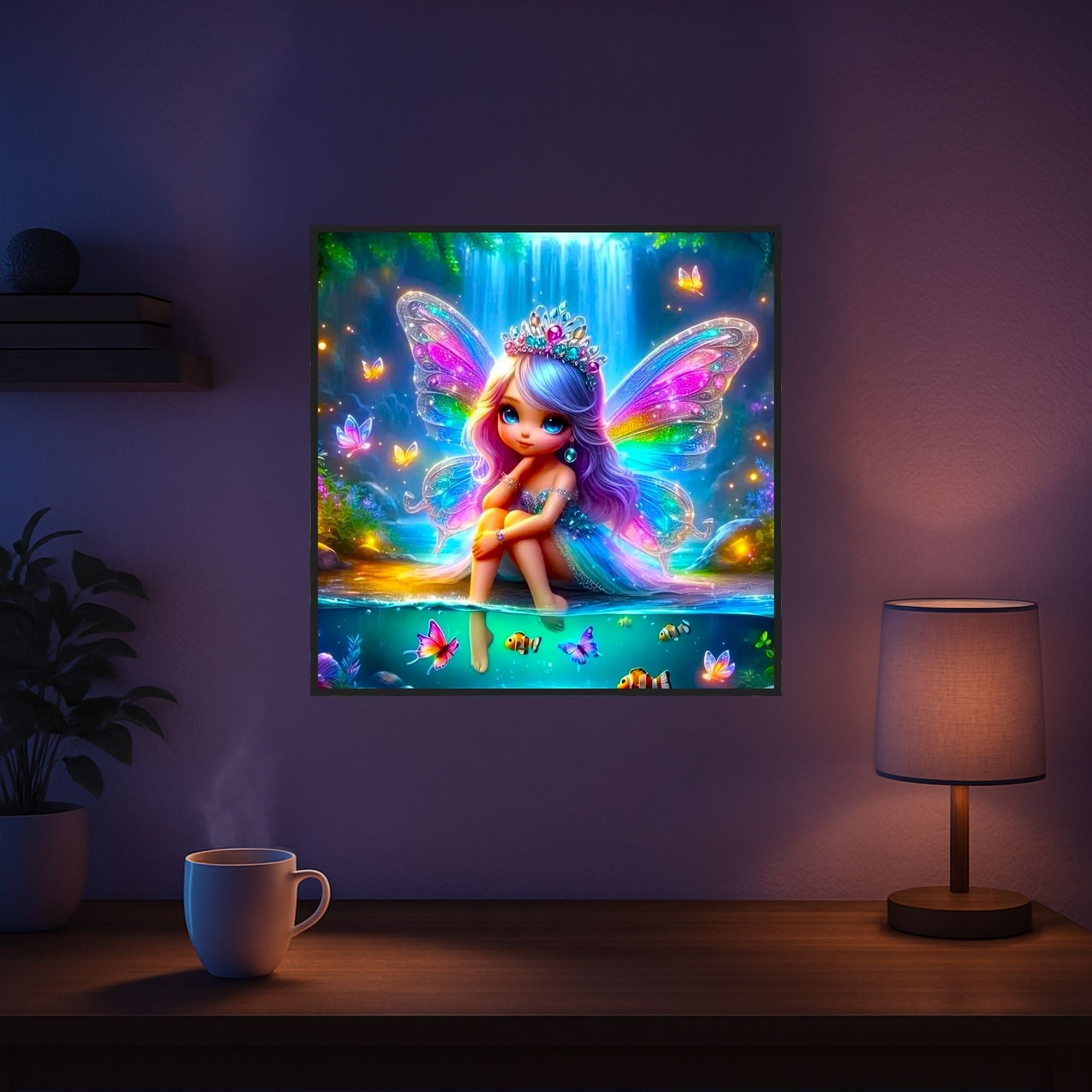 Diamond Painting - Entspannung am Elfenteich