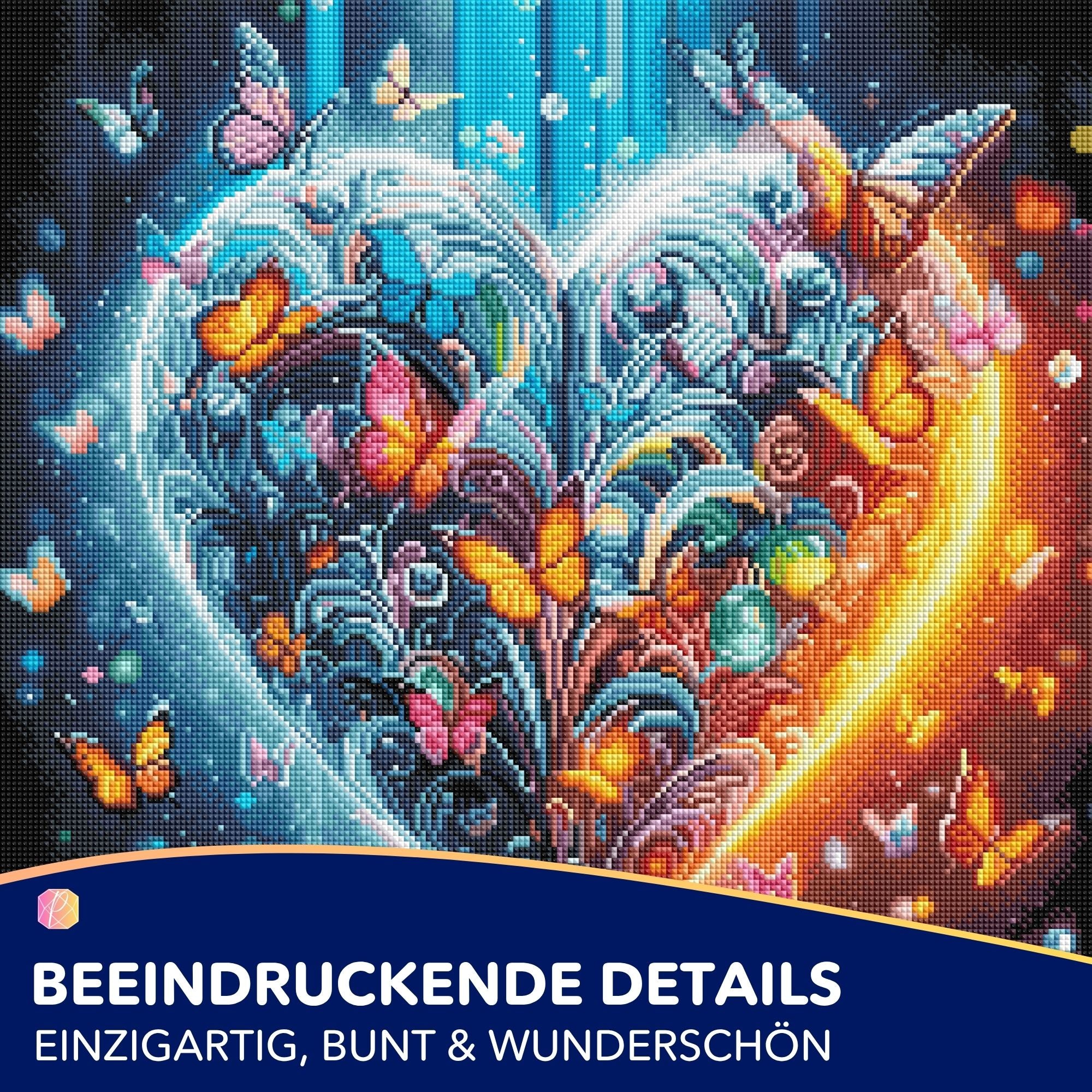 Diamond Painting - Schmetterlingsherz