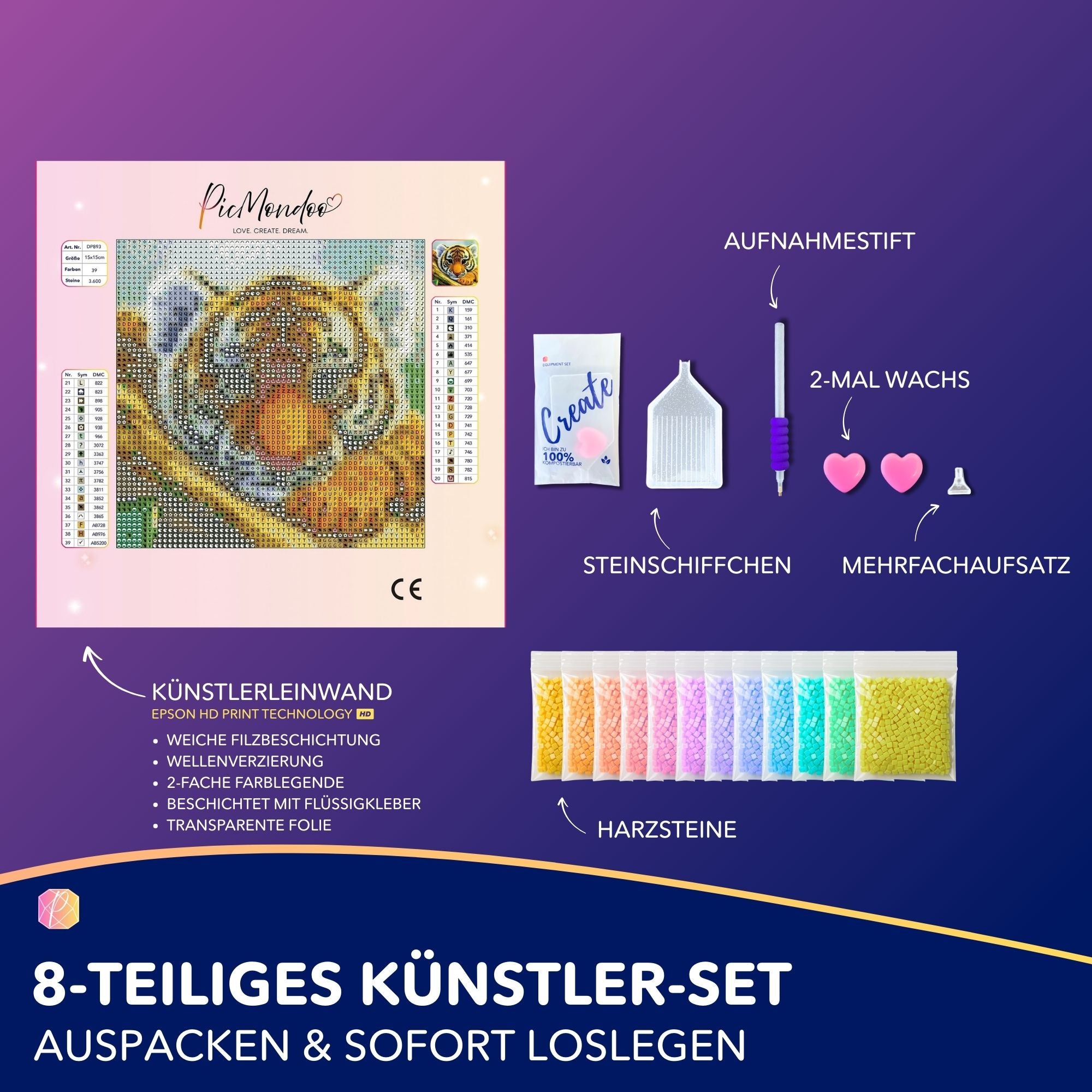 Diamond Painting Mini - Tigerbaby