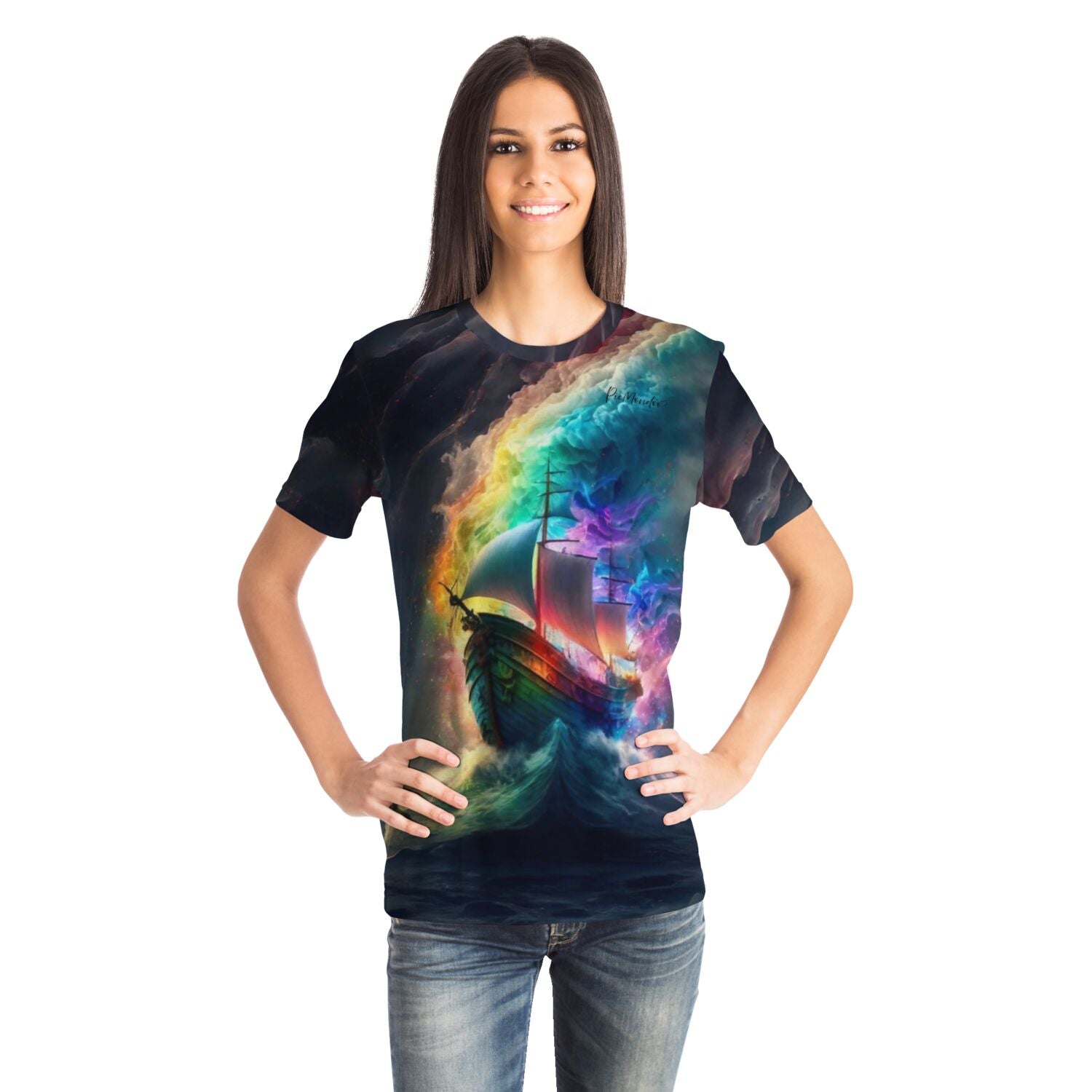 Dreamer T-Shirt - Multi Special - Schiff im bunten Meer