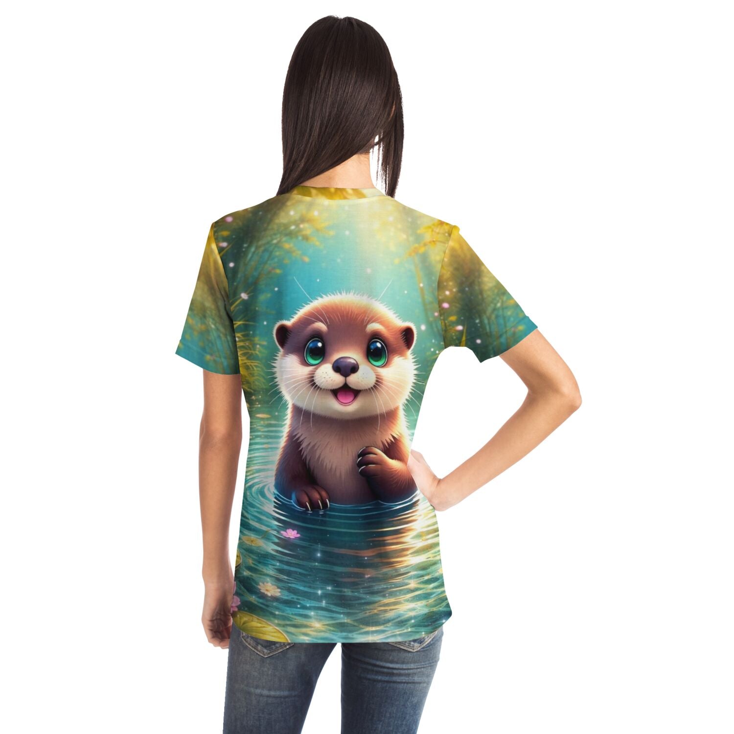 T-Shirt mit süßem Otter-Motiv – perfekt für Fans von Diamond Painting und Malen nach Zahlen Designs