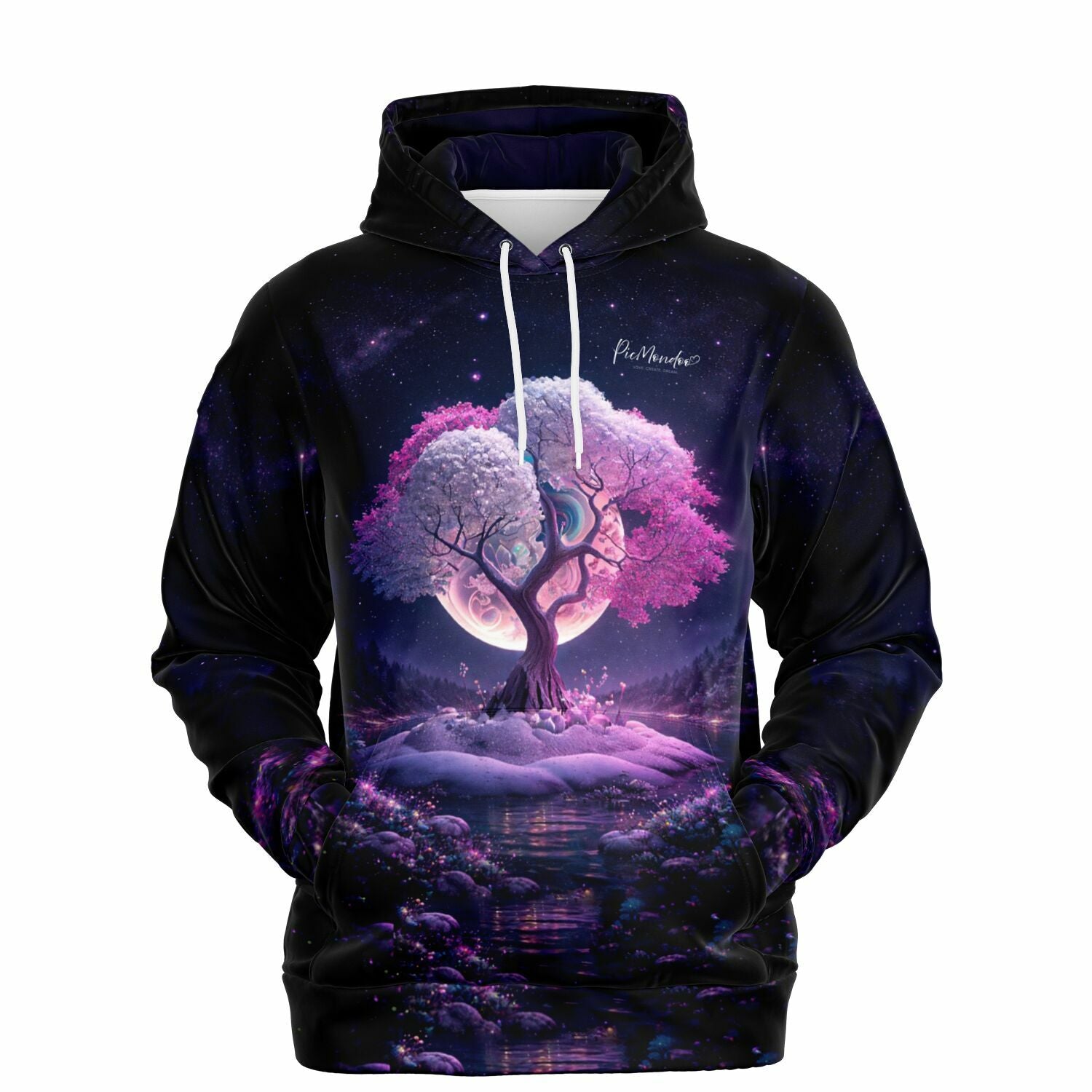 Dreamer Hoodie - Multi Special - Pink Tree at Night