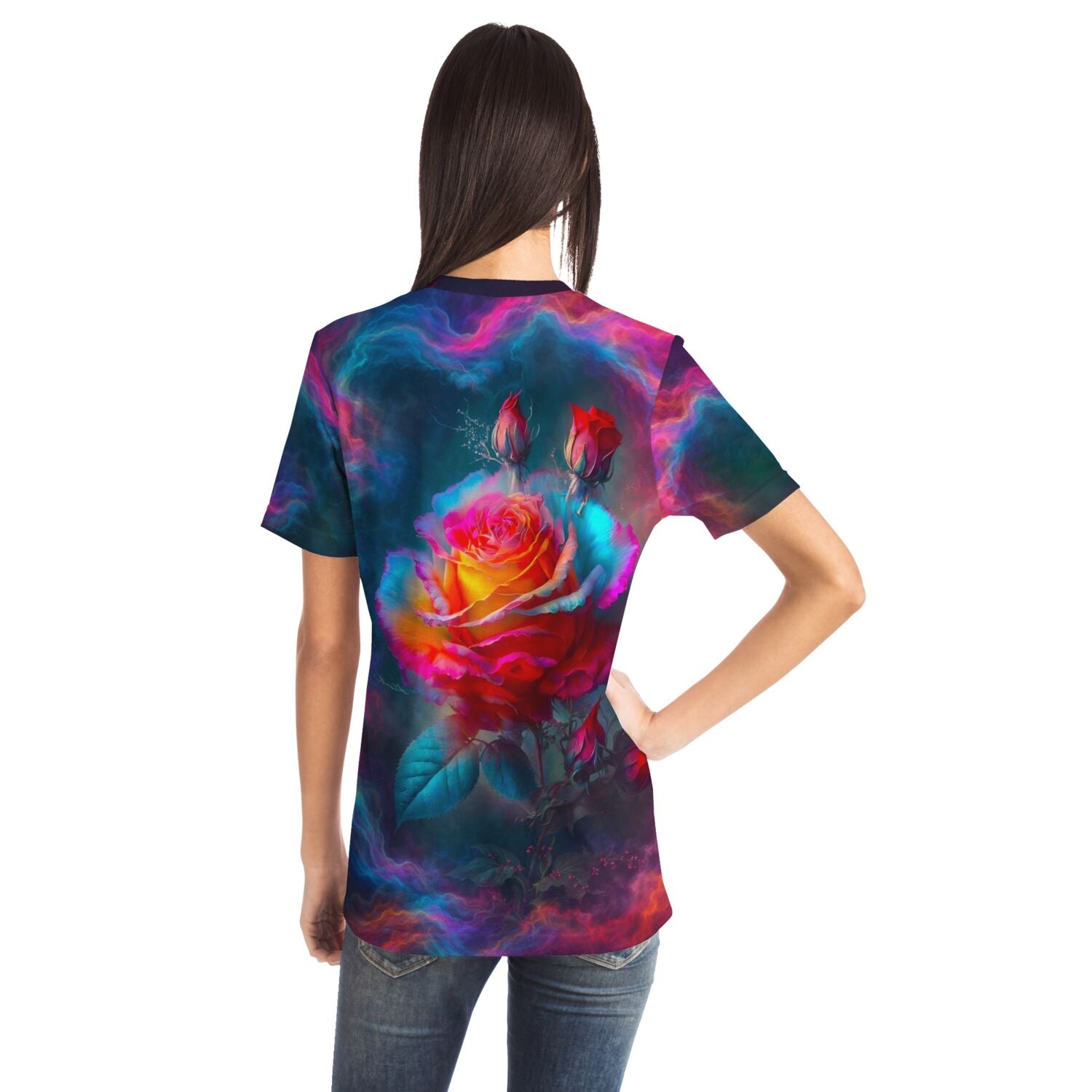 Dreamer T-Shirt - Zarte Rosenblüte