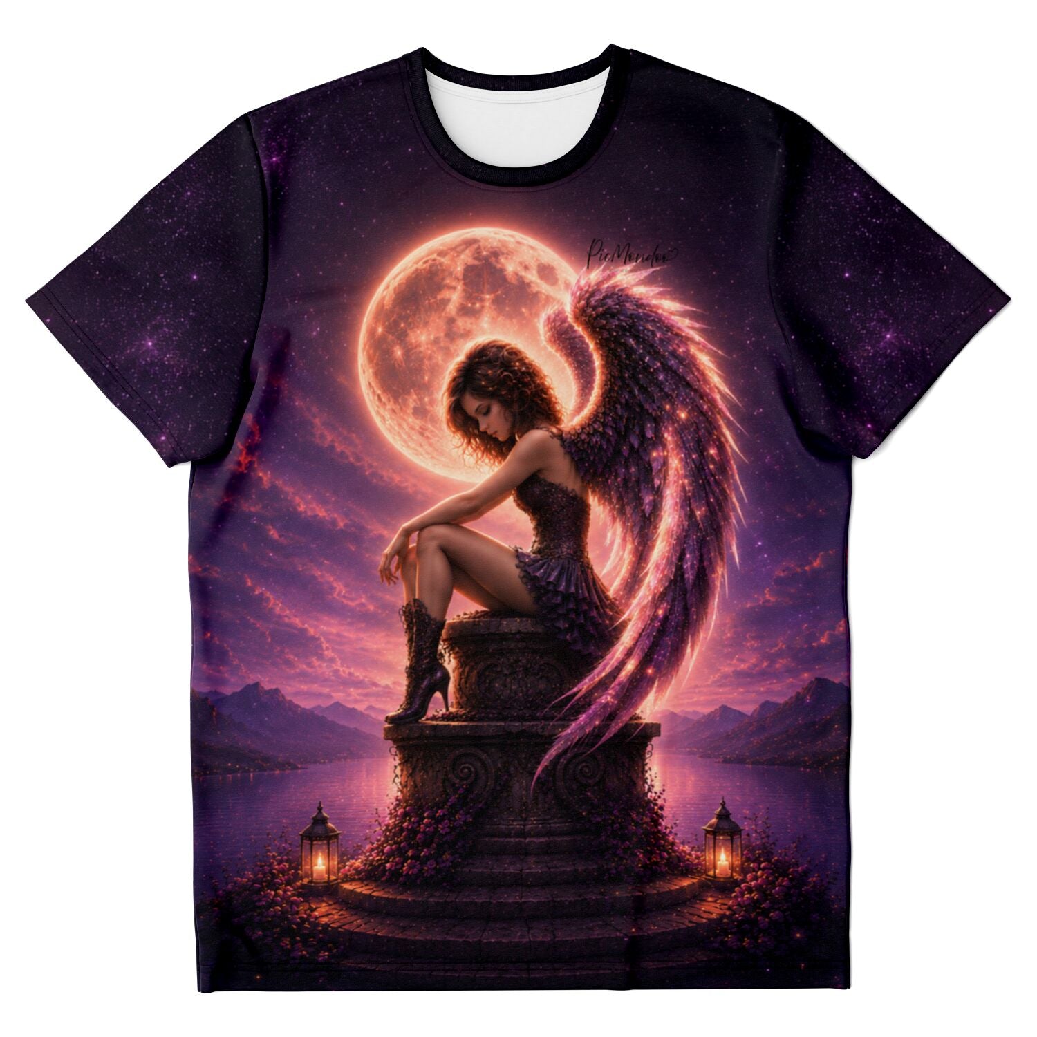 Dreamer T-Shirt Aurelia Nachtflügel mit Motiv passend zu Diamond Painting und Malen nach Zahlen für Erwachsene