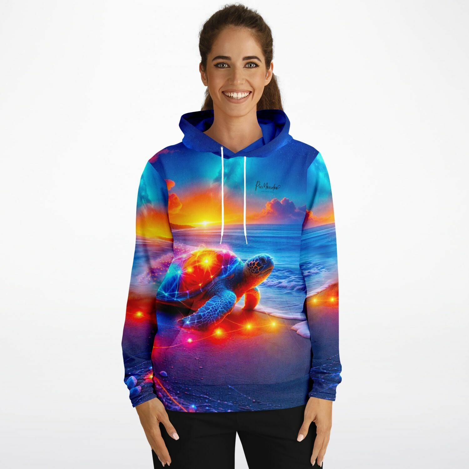 Dreamer Hoodie - Colorful sparkling Turtle