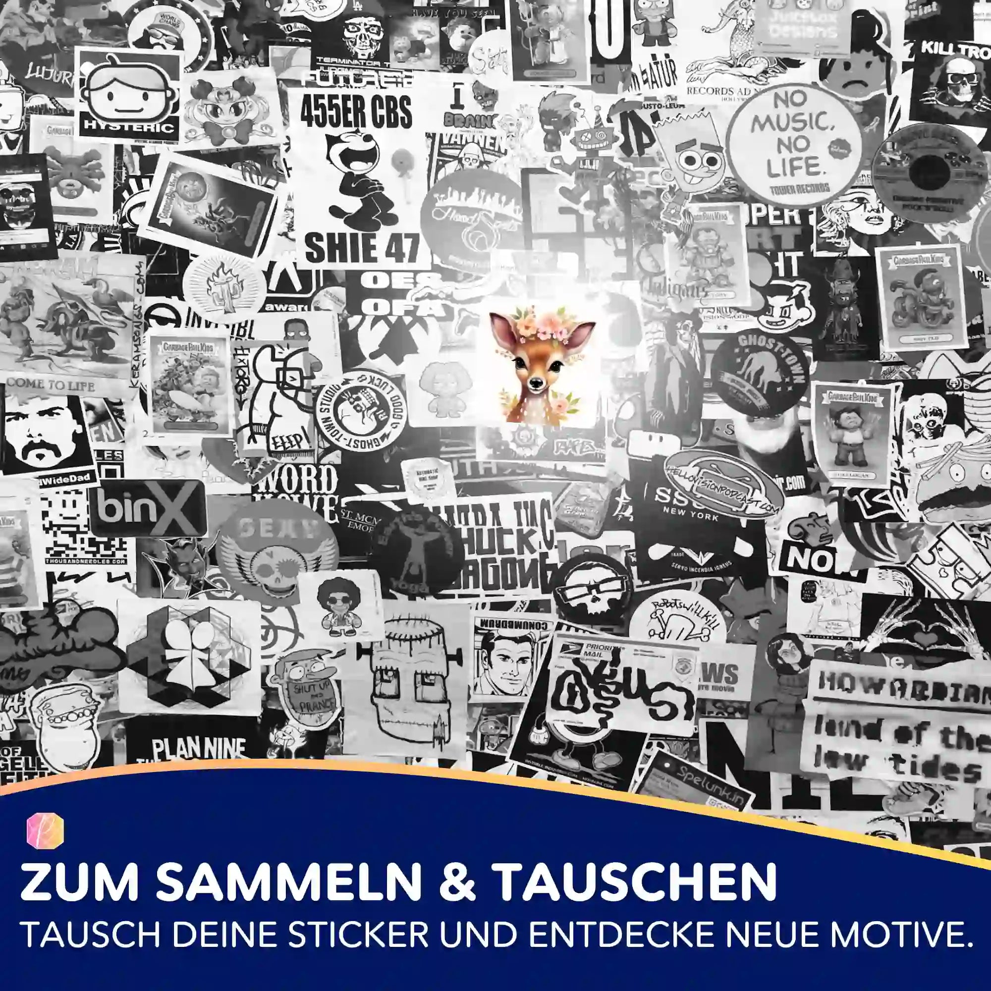 Aufkleber 5er-Set - Bambi Babsy