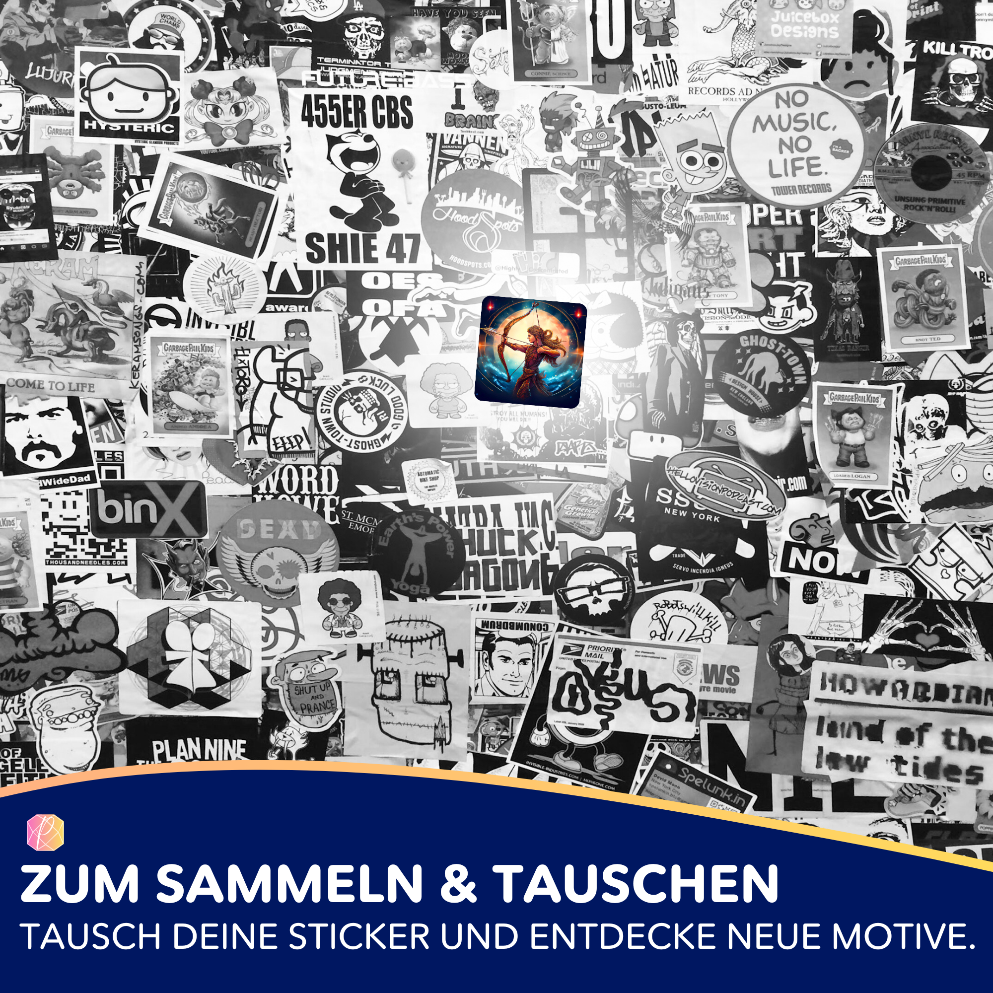 Aufkleber 5er-Set - Sternzeichen Schütze "Limited Edition"