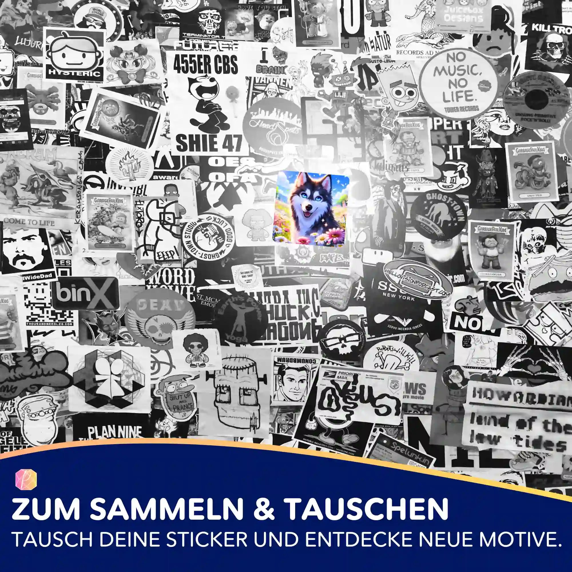 Aufkleber 5er-Set - Sommerblick