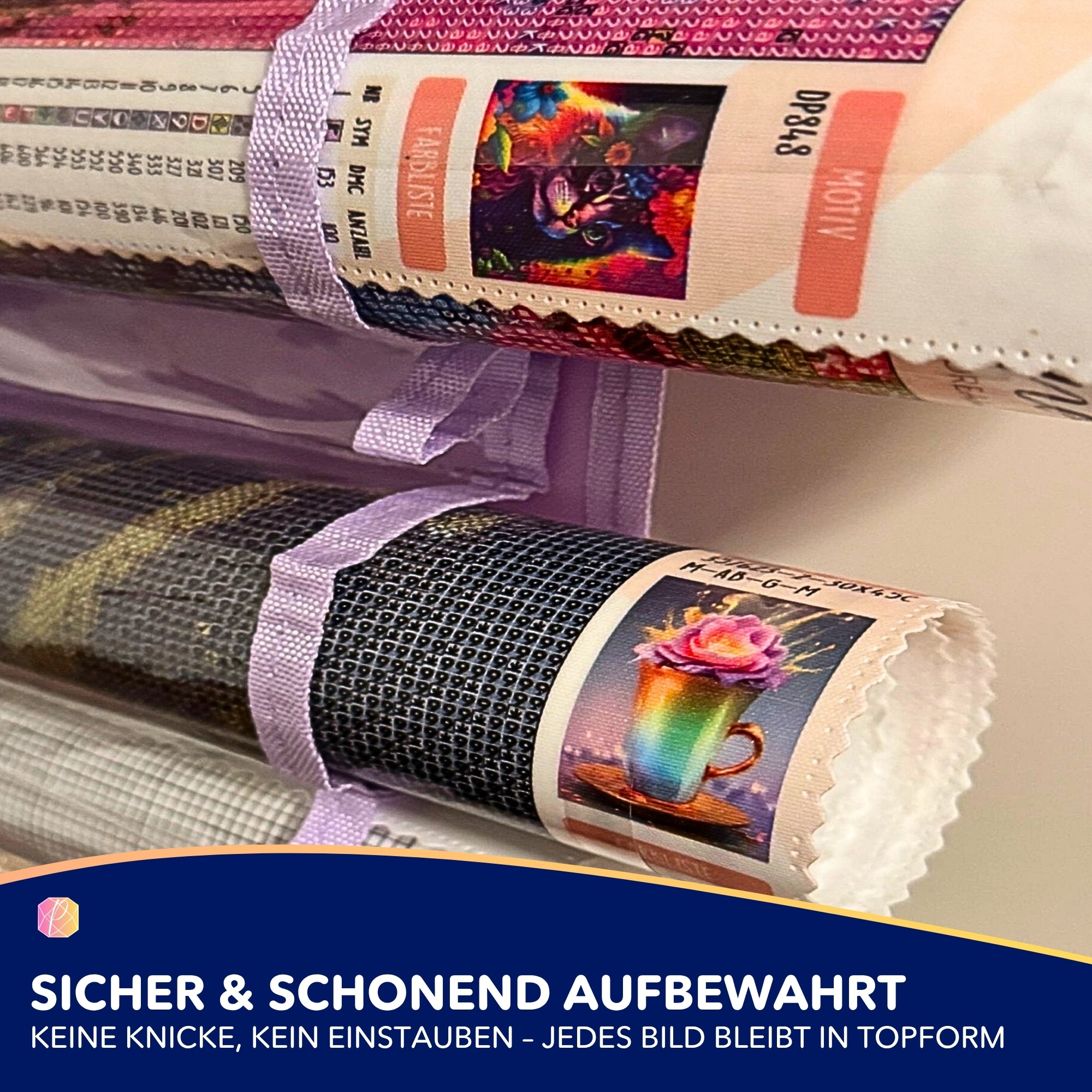 Diamond Painting Aufbewahrung für Leinwände